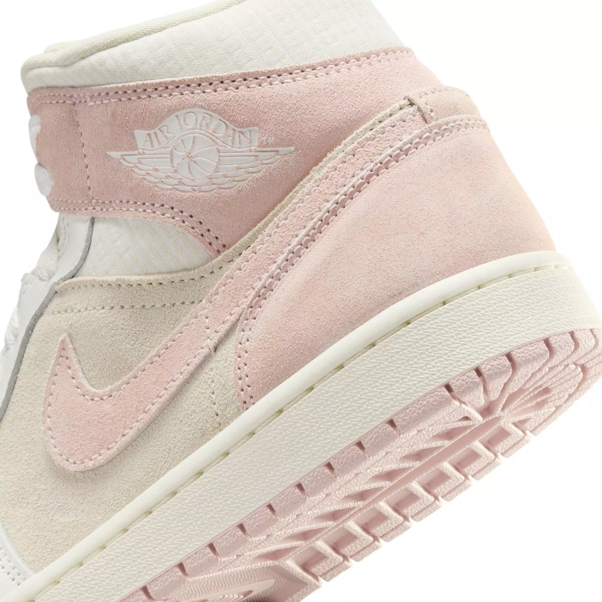 Jordan 1 Mid SE "Coconut Milk/Legend Pink/Sail" Women's Shoe - PINK