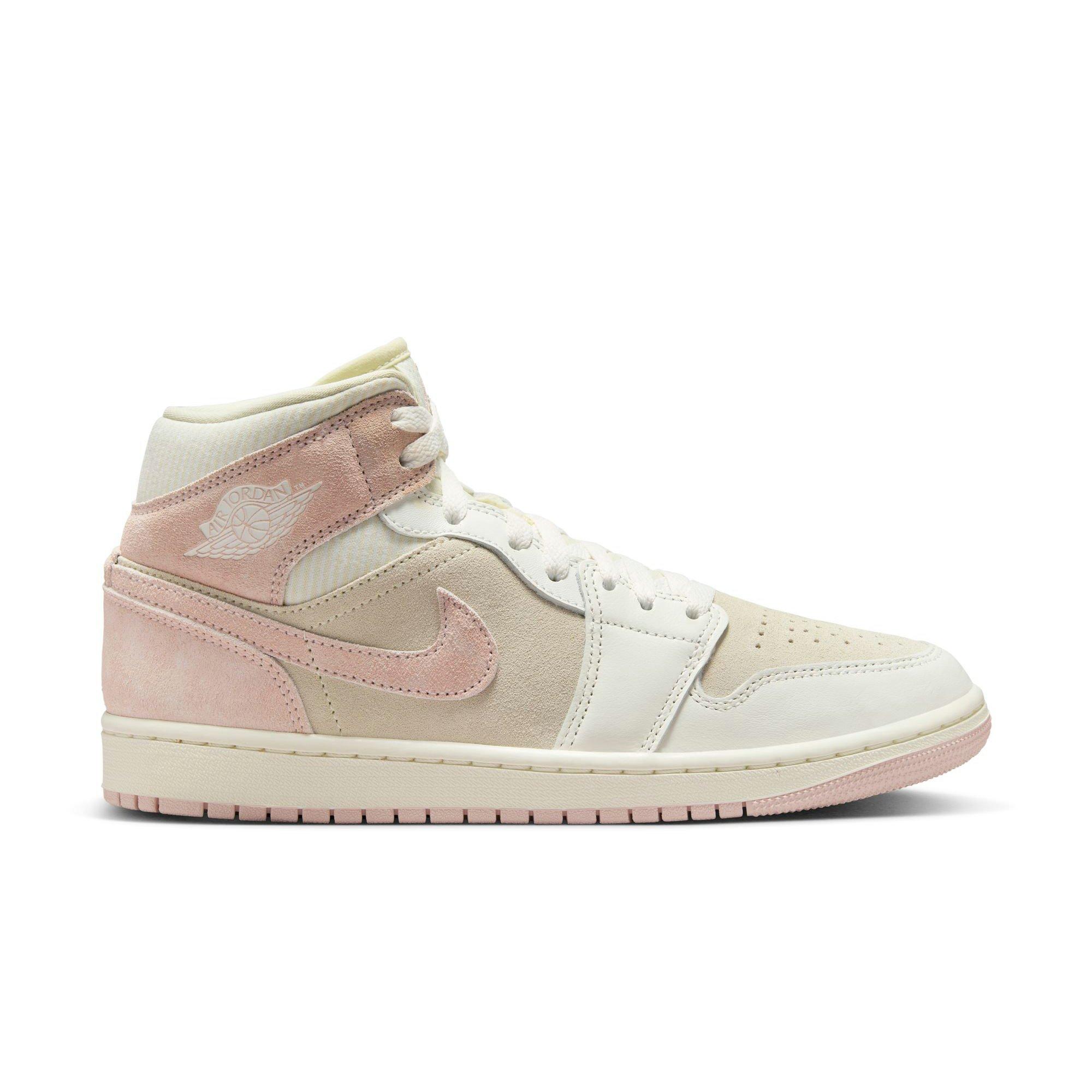 Jordan 1 Mid SE "Coconut Milk/Legend Pink/Sail" Women's Shoe - PINK Thumbnail View 1