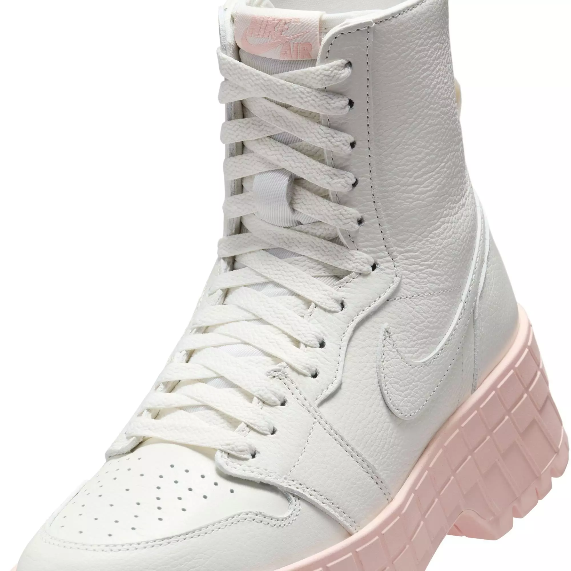 Jordan 1 Brooklyn "Sail/Legend Pink" Women's Boot - PINK