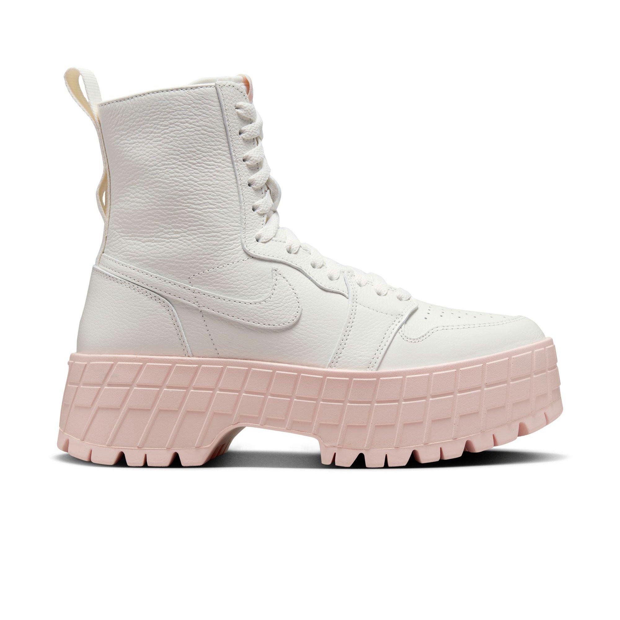 Jordan 1 Brooklyn "Sail/Legend Pink" Women's Boot - PINK