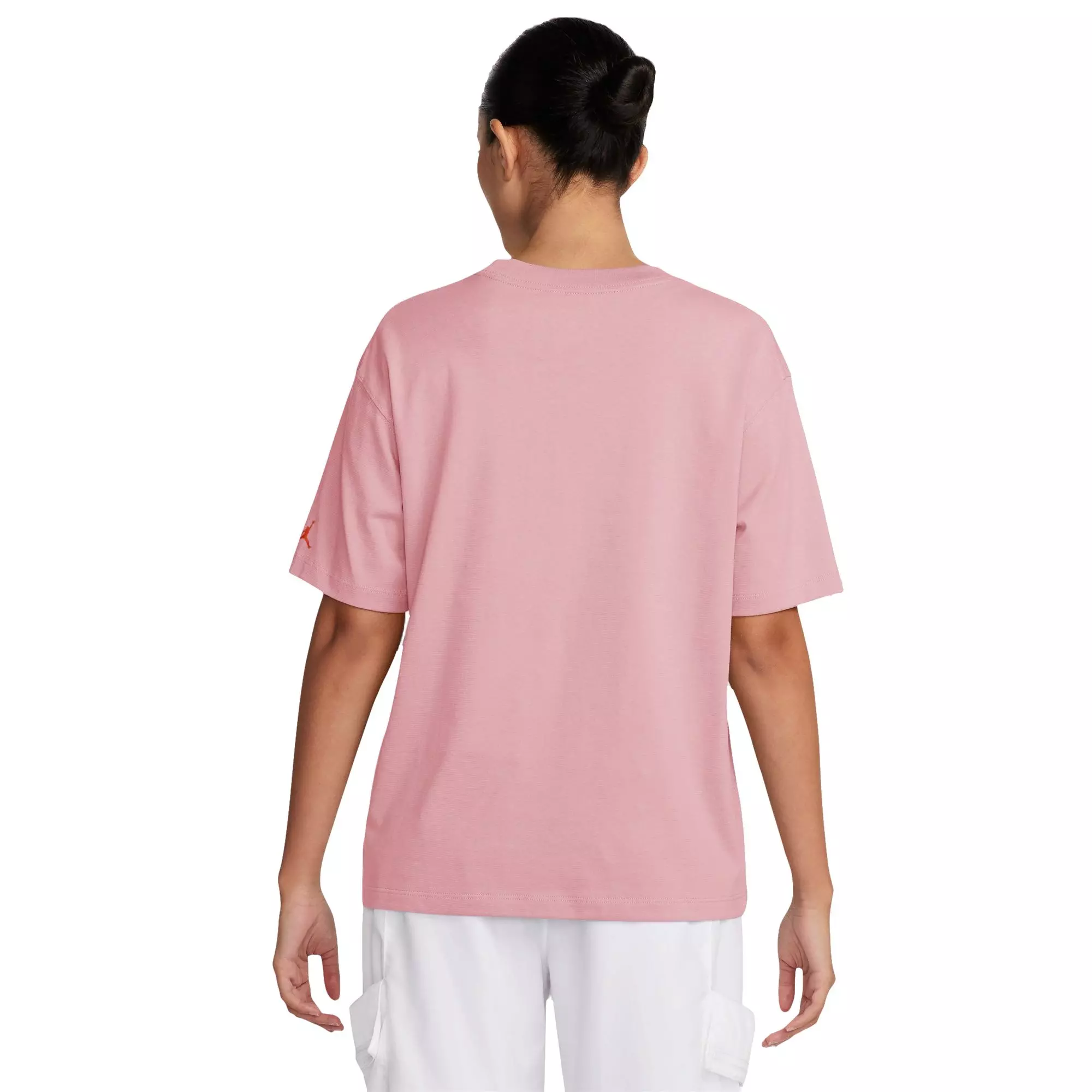 Jordan Women's Flight Heritage Graphic Tee-Pink/Black - PINK/BLACK