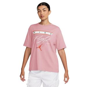 Jordan Women's Flight Heritage Graphic Tee-Pink/Black
