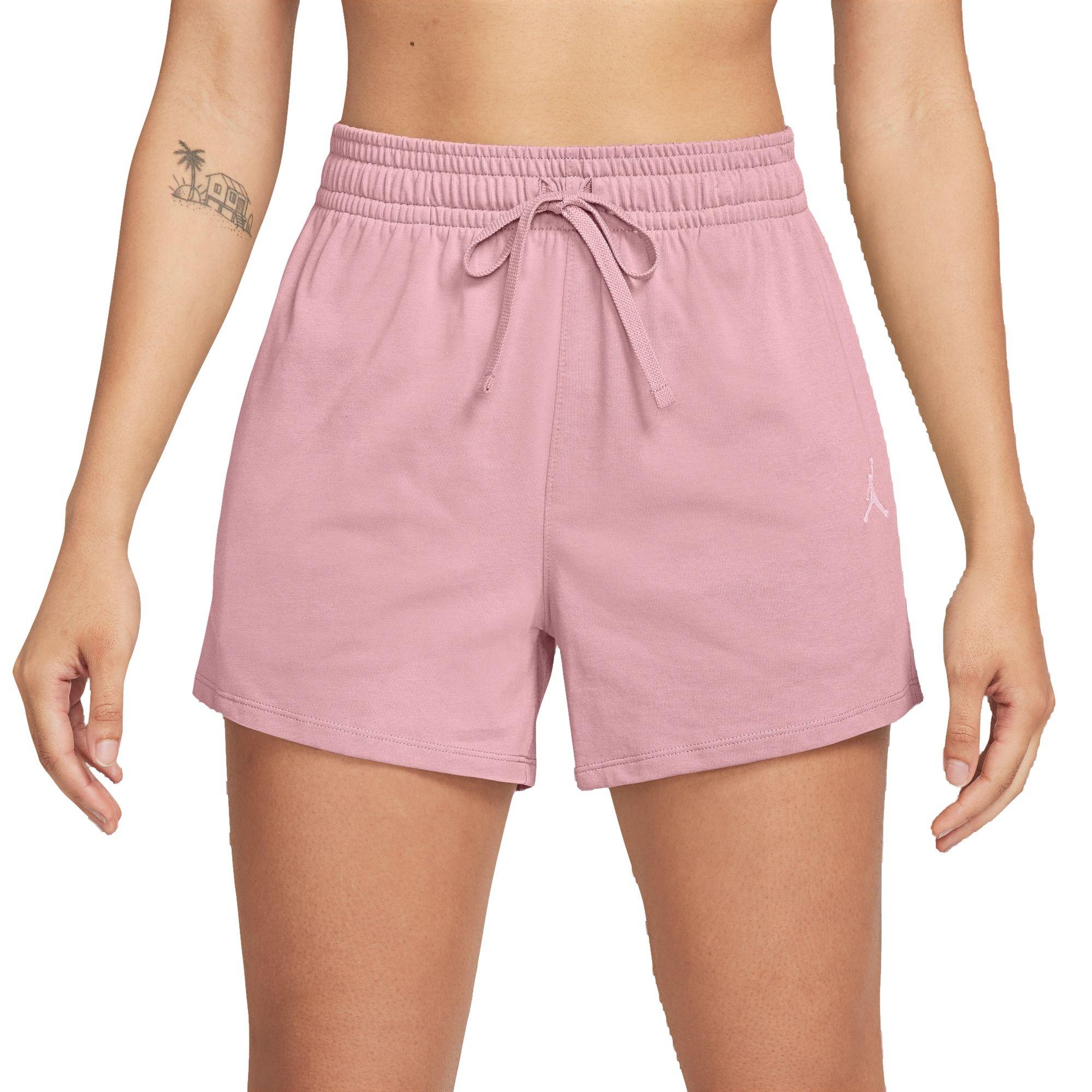 Jordan Women's Knit Solid Core Shorts - PINK/BLACK