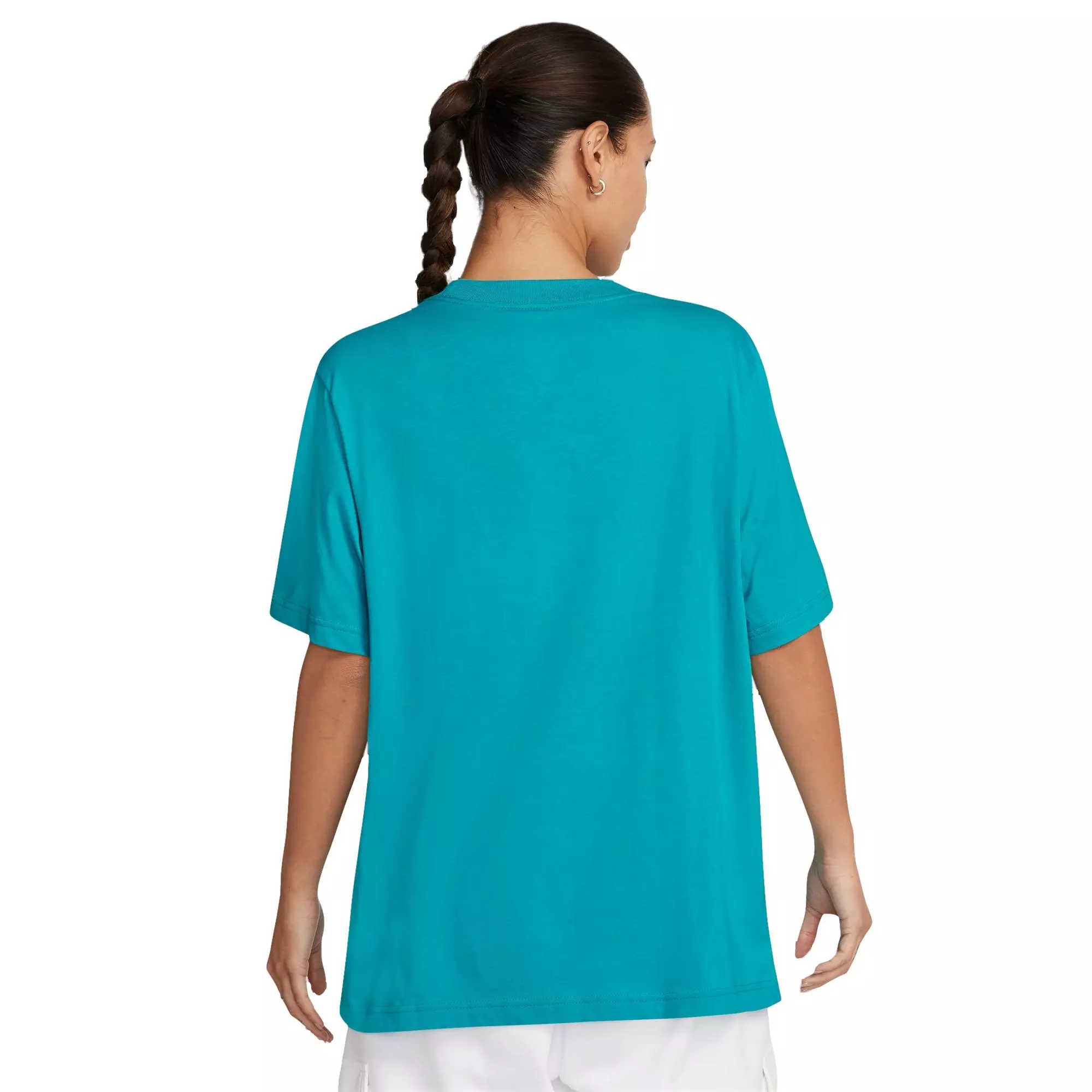 Nike Women's Sportswear Essential Tee-Dk Green - DK GREEN