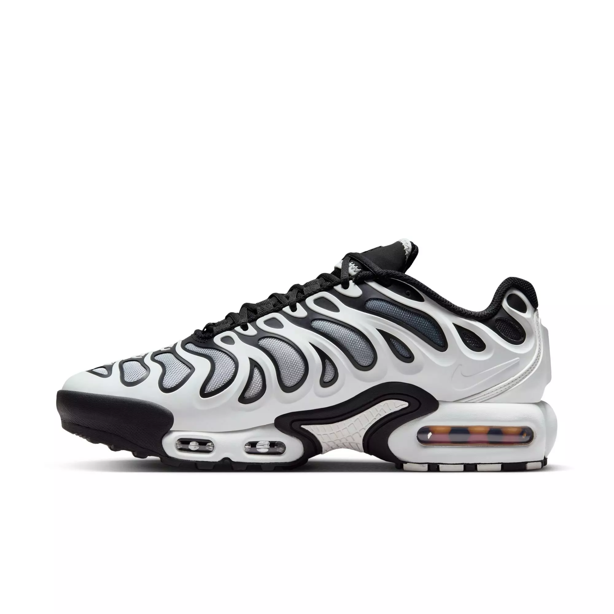 Nike Air Max Plus Drift "White/Black" Women's Shoe - SUMMIT WHITE/BLACK/METALLIC SILVER