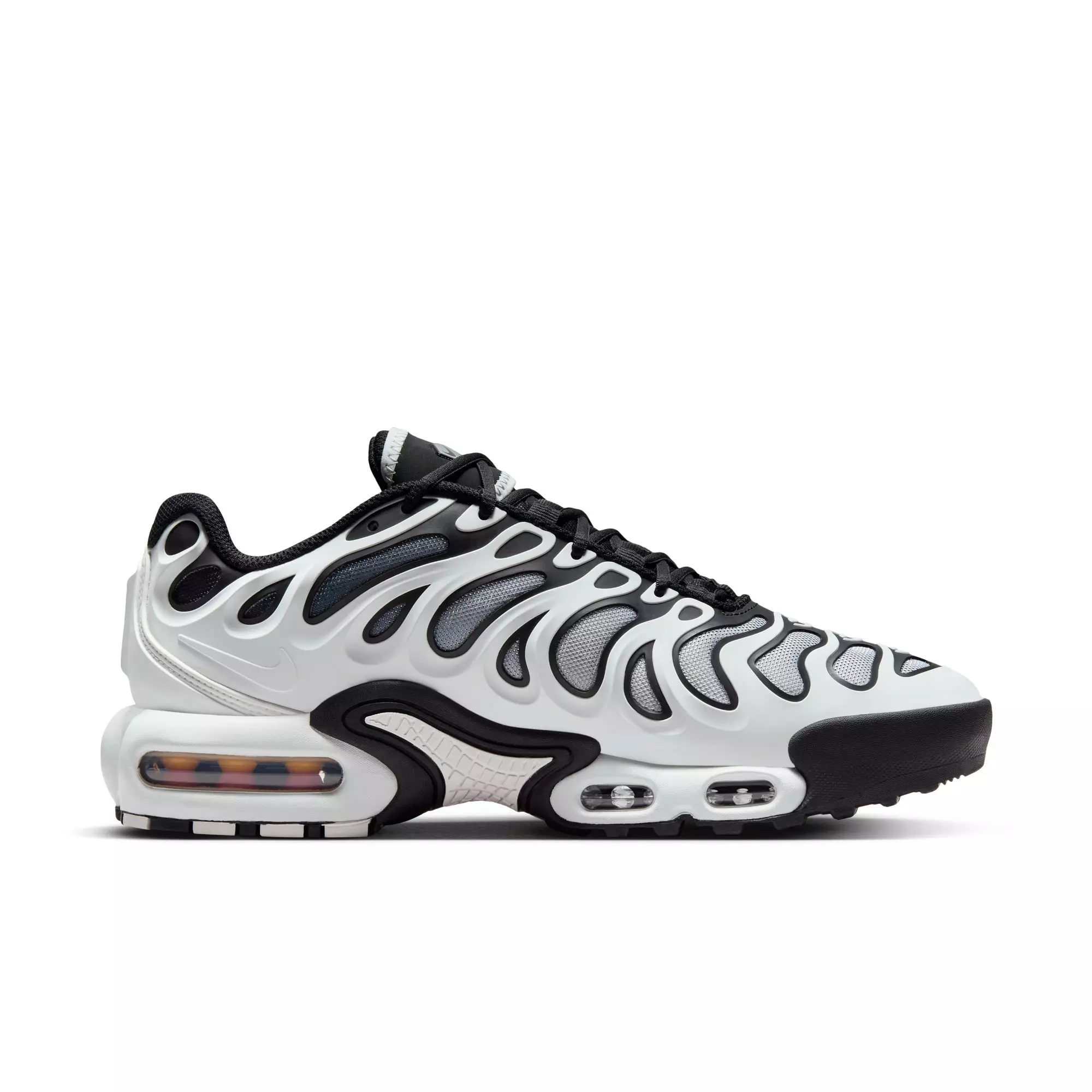 Nike Air Max Plus Drift "White/Black" Women's Shoe - SUMMIT WHITE/BLACK/METALLIC SILVER