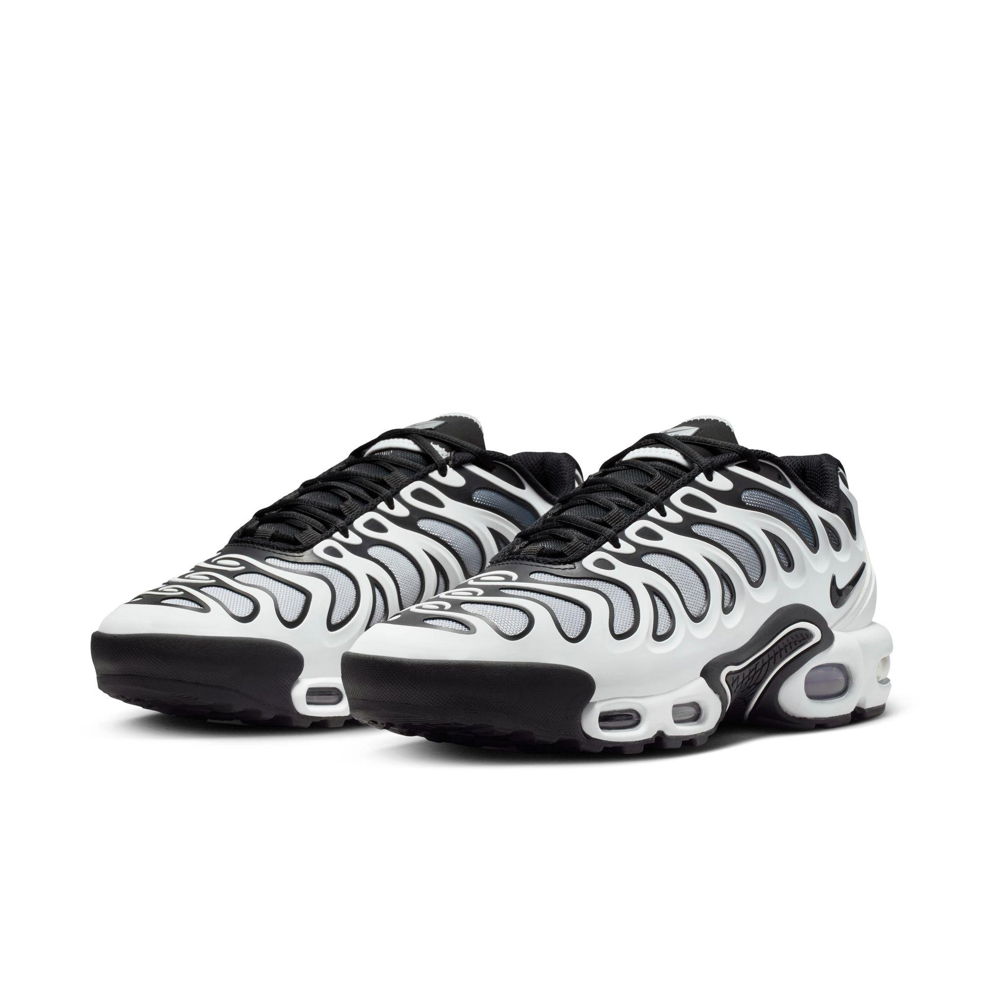Nike Air Max Plus Drift "White/Black" Women's Shoe - SUMMIT WHITE/BLACK/METALLIC SILVER Thumbnail View 3