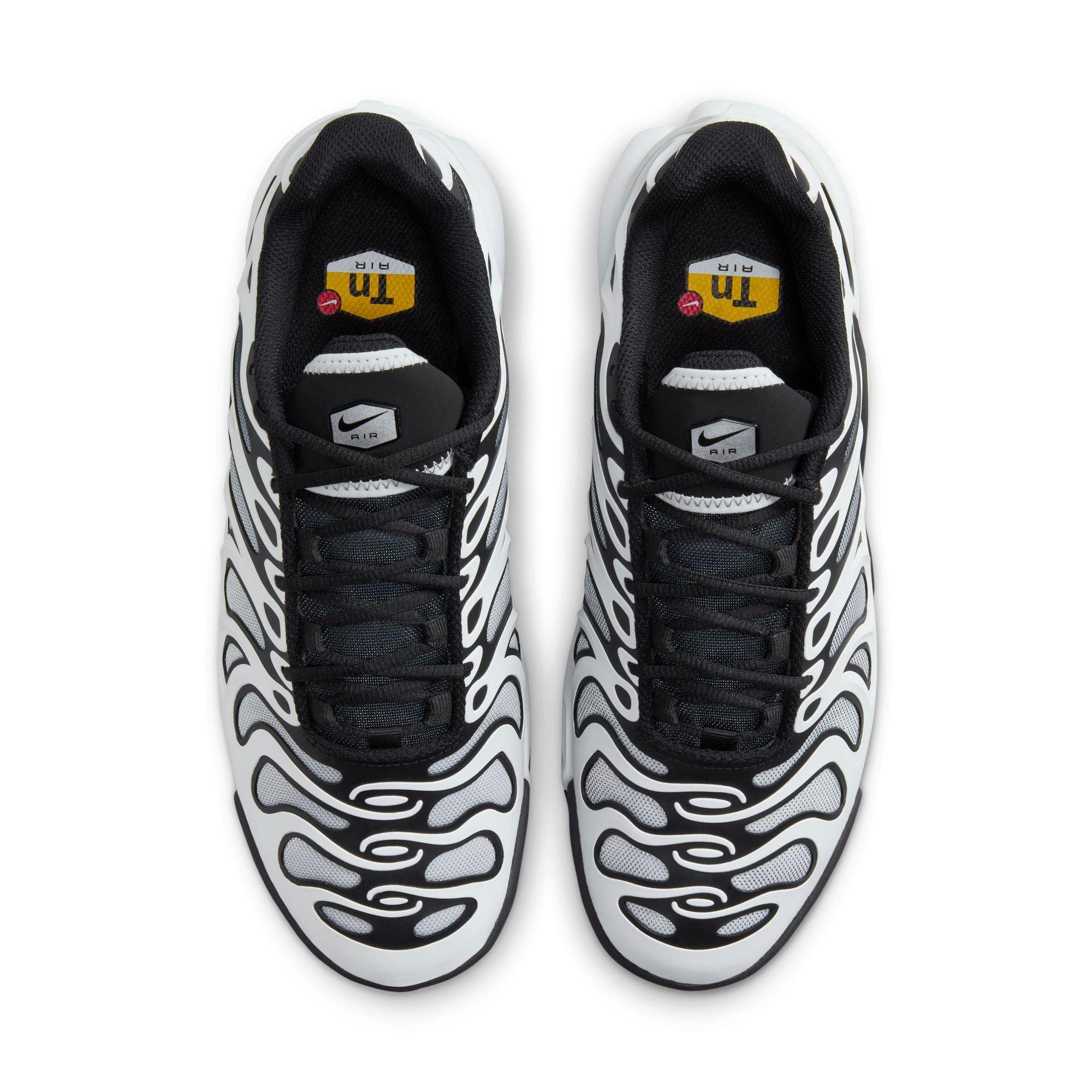 Nike Air Max Plus Drift "White/Black" Women's Shoe - SUMMIT WHITE/BLACK/METALLIC SILVER Thumbnail View 9