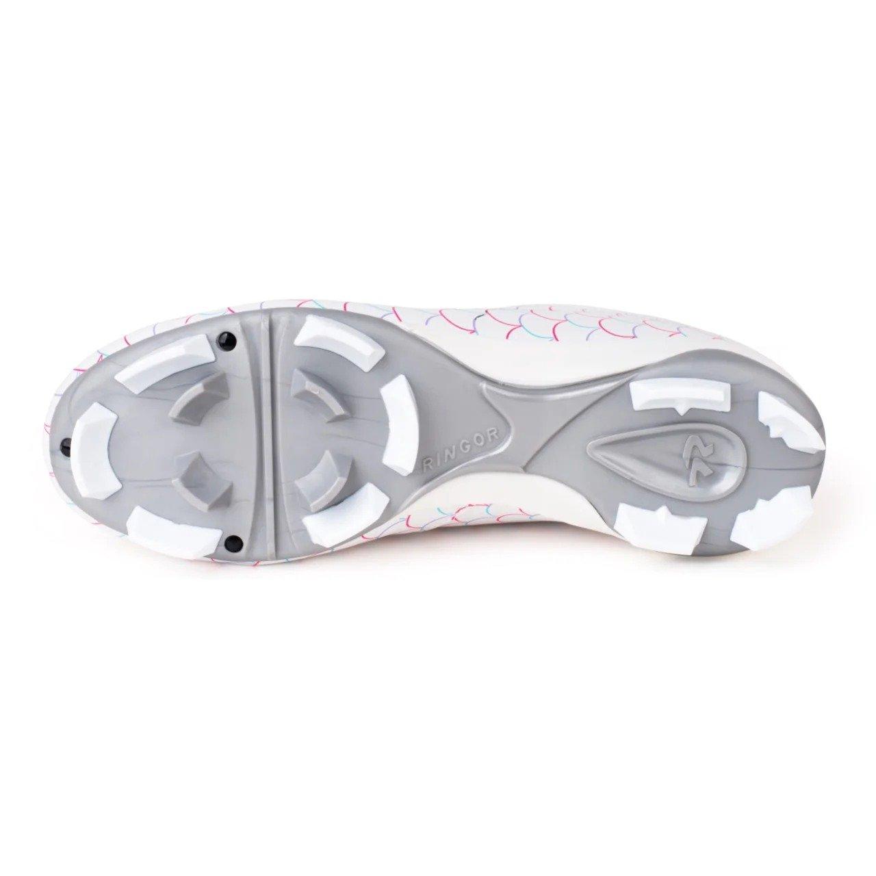 RIP-IT Emma Play-Ball  Preschool Girls' "White/Pink/Purple" Softball Cleat