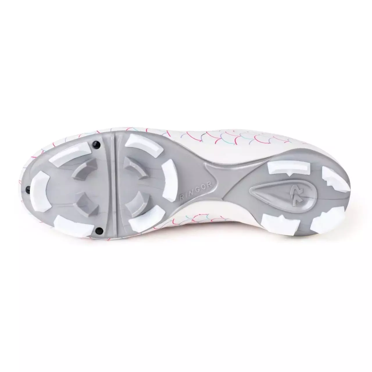 RIP-IT Emma Play-Ball "White/Pink/Purple" Preschool Girls' Softball Cleat - PURPLE/PINK