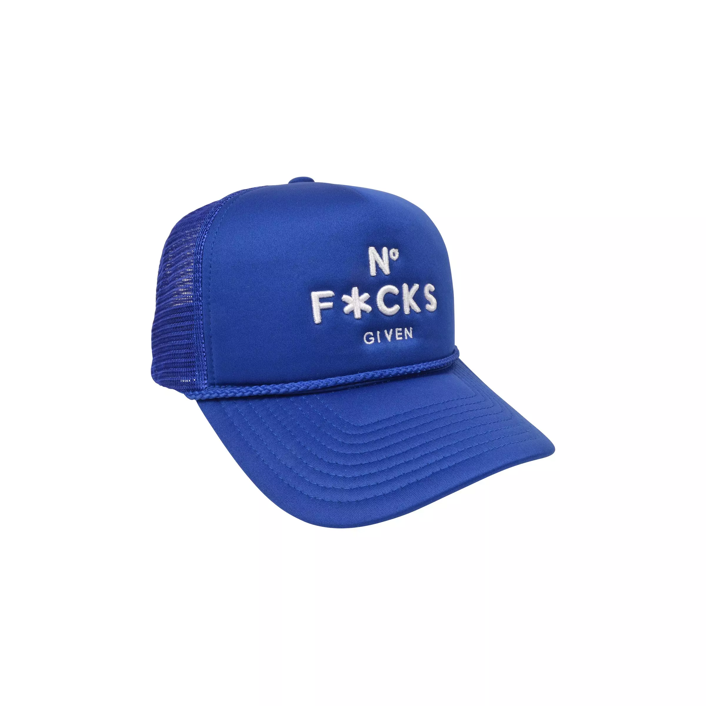 Field Grade No F*cks Given Trucker Snapback-Royal - ROYAL
