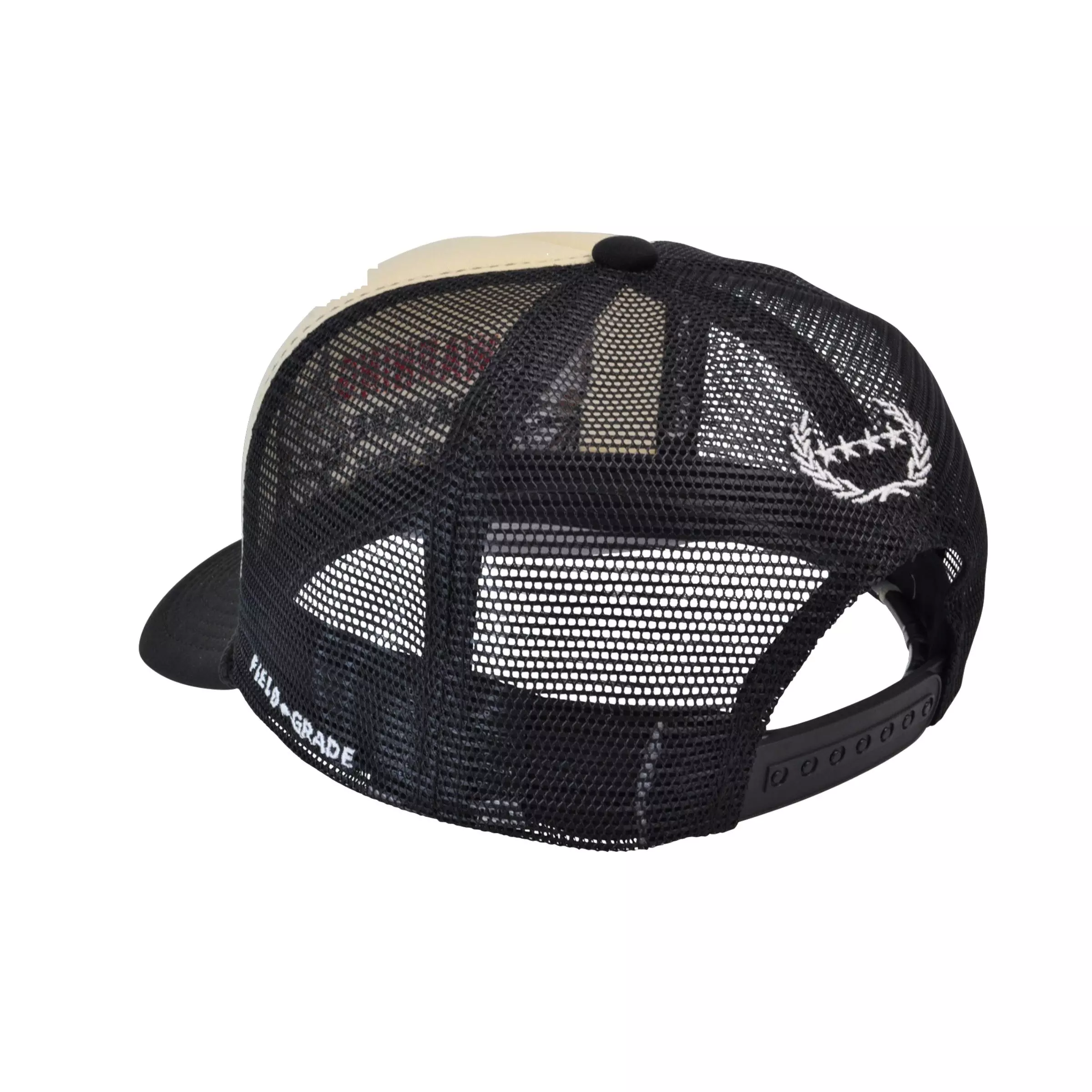 Field Grade Beware of Dog Foam Trucker Snapback-Cream - CREAM