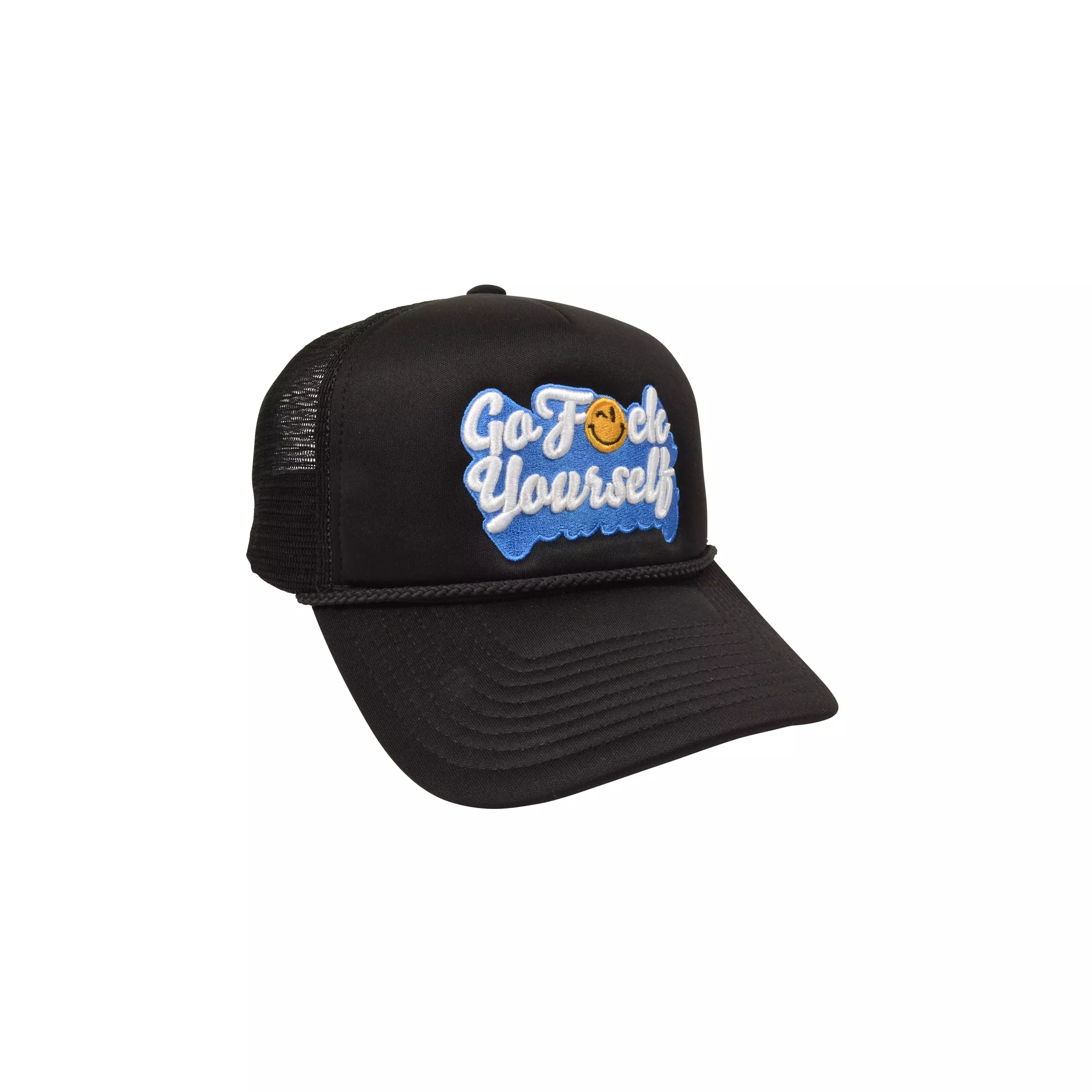 Field Grade F. Yourself Trucker Snapback-Black/Blue - BLACK