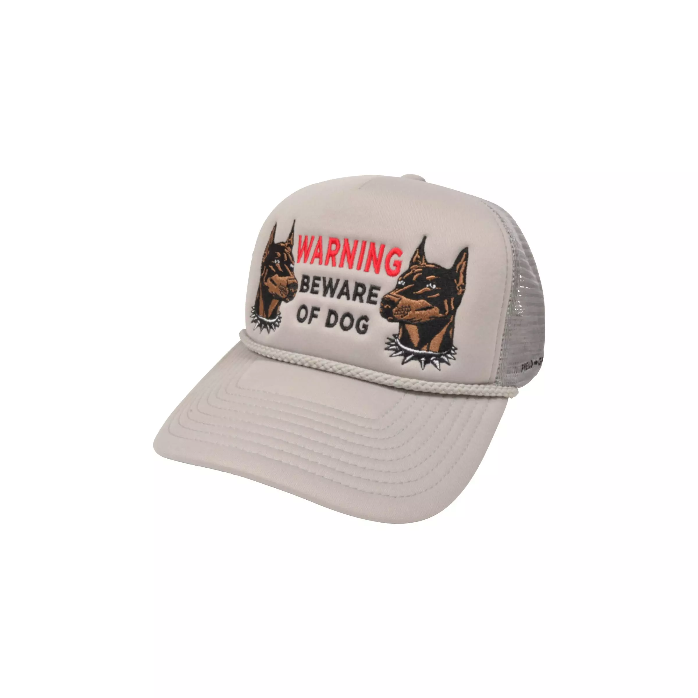 Field Grade Beware of Dog Foam Trucker Snapback-Grey - GREY