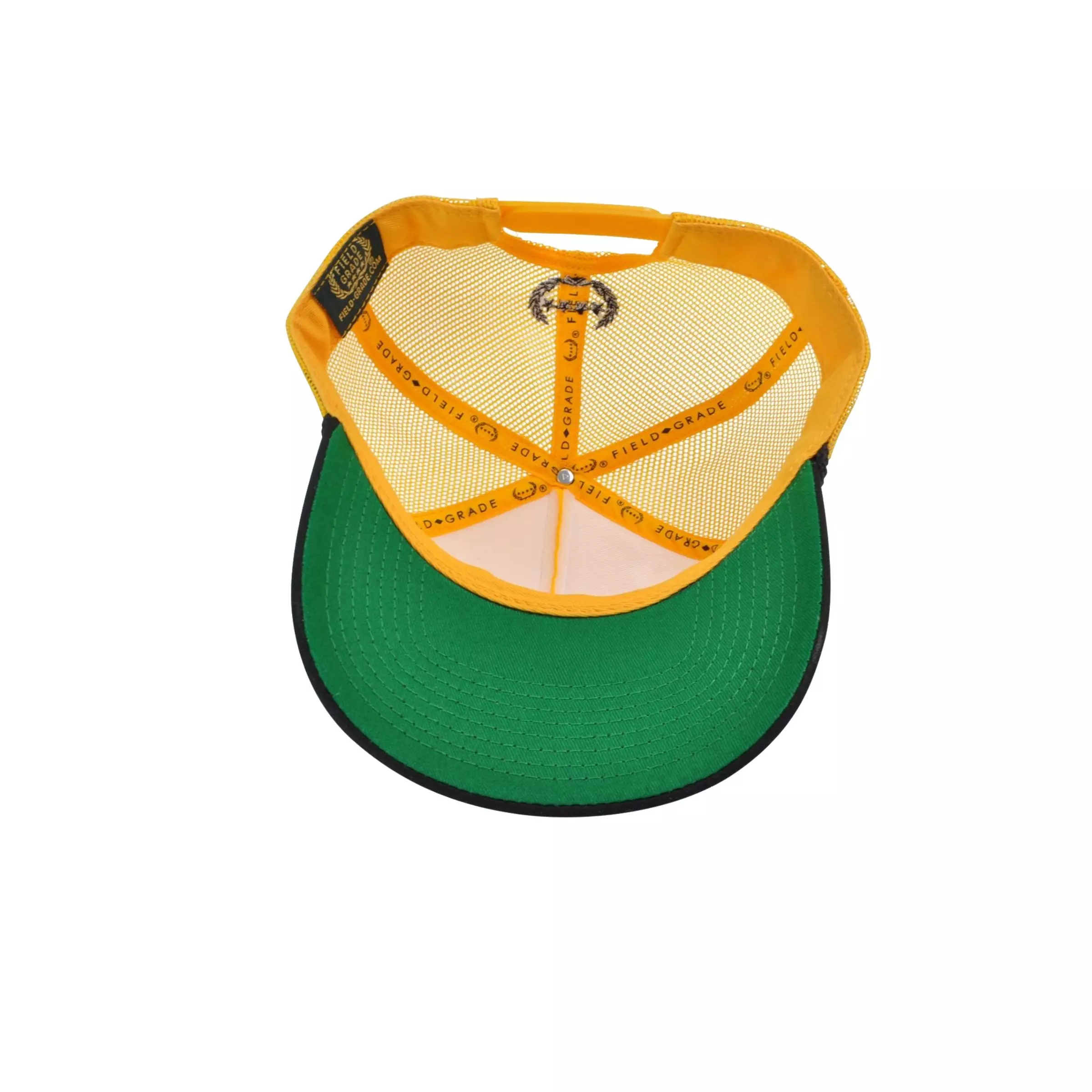 Field Grade F*cks The Opps Trucker Snapback-Yellow/Black - YELLOW/BLACK