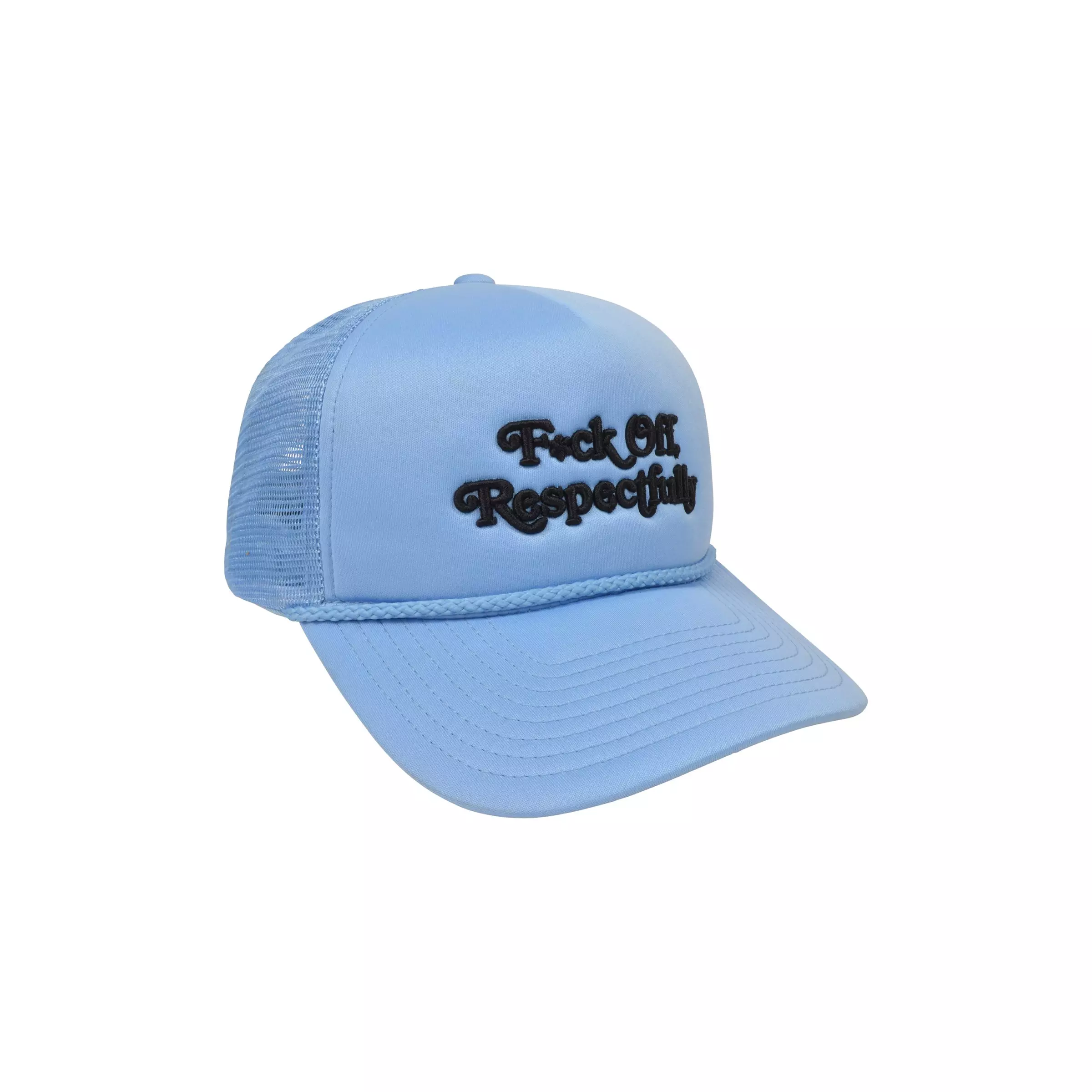 Field Grade Respectfully Corded Trucker Snapback-Blue - BLUE