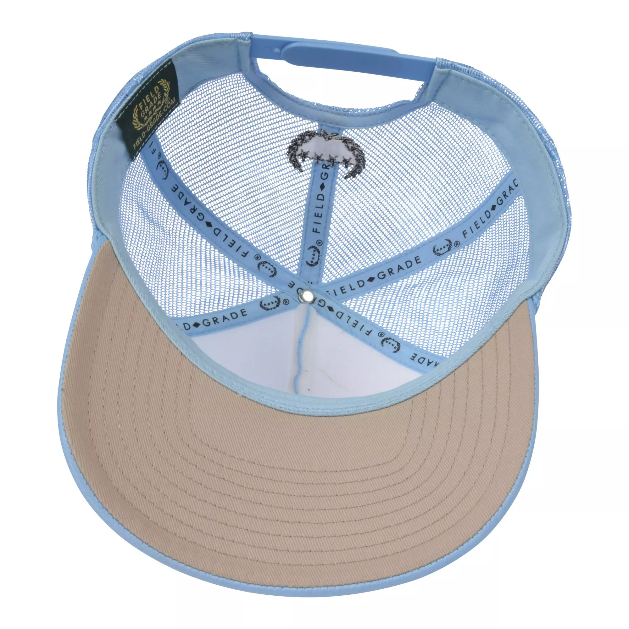 Field Grade Respectfully Corded Trucker Snapback-Blue - BLUE
