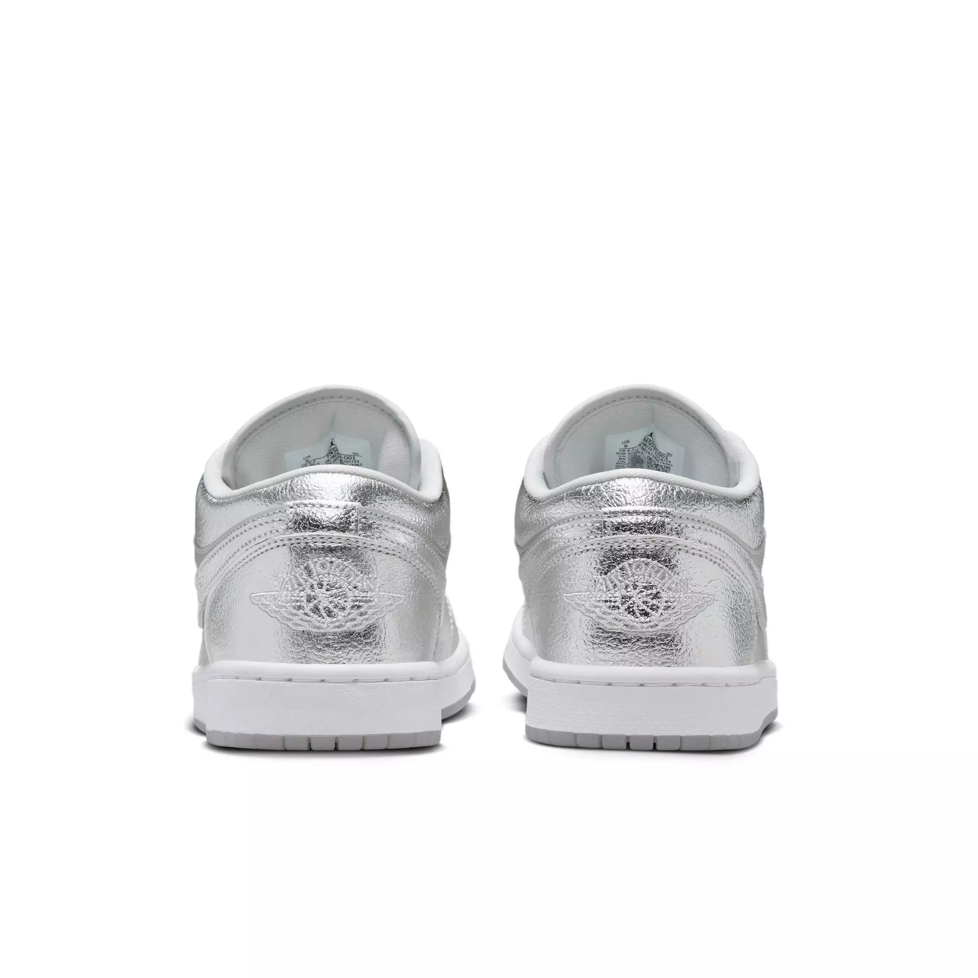 Jordan 1 Low "Metallic Silver/Photon Dust/Wolf Grey" Women's Shoe - WHITE/SILVER