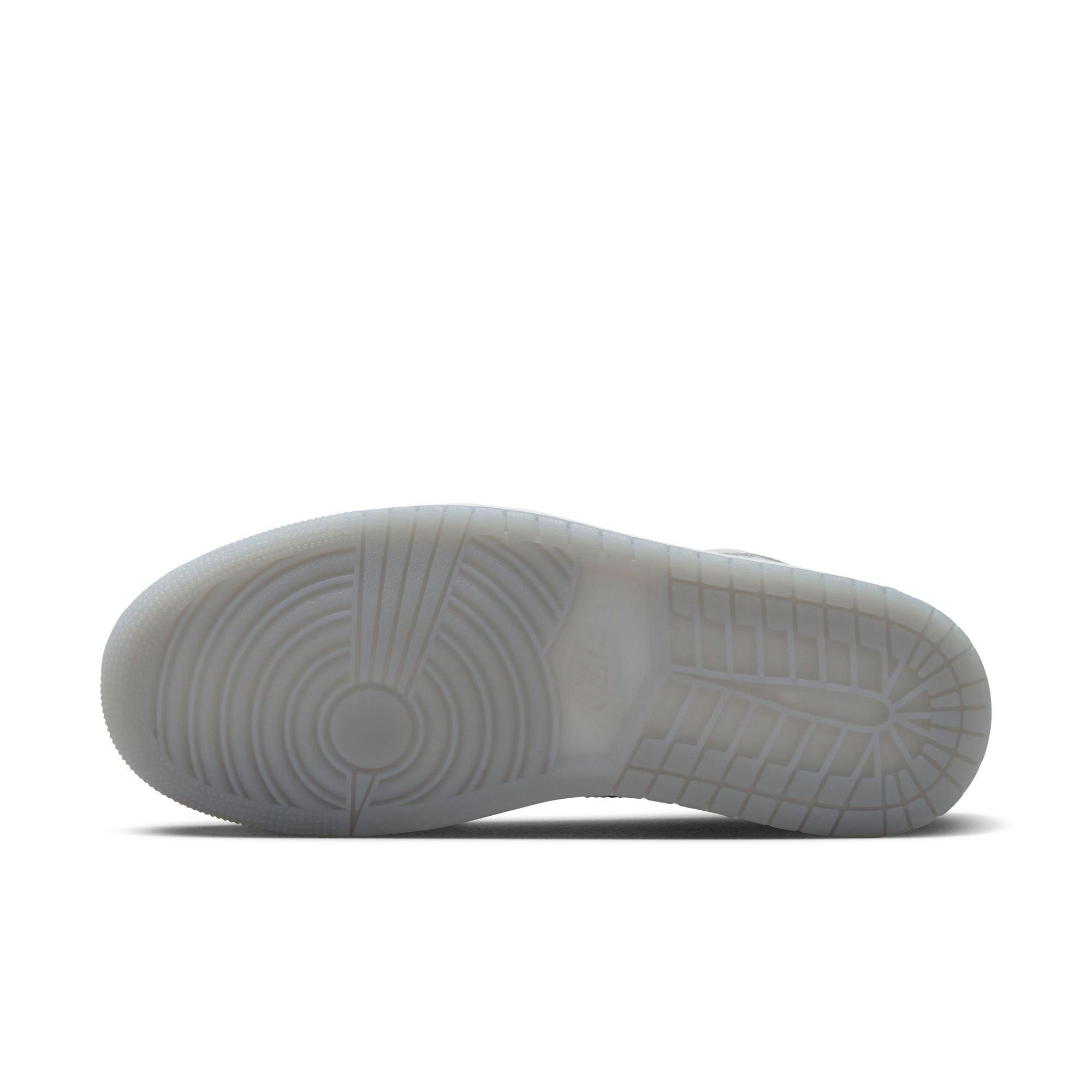 Jordan Mid SE "White/Metallic Silver/Wolf Grey" Women's Shoe - WHITE/SILVER Thumbnail View 8