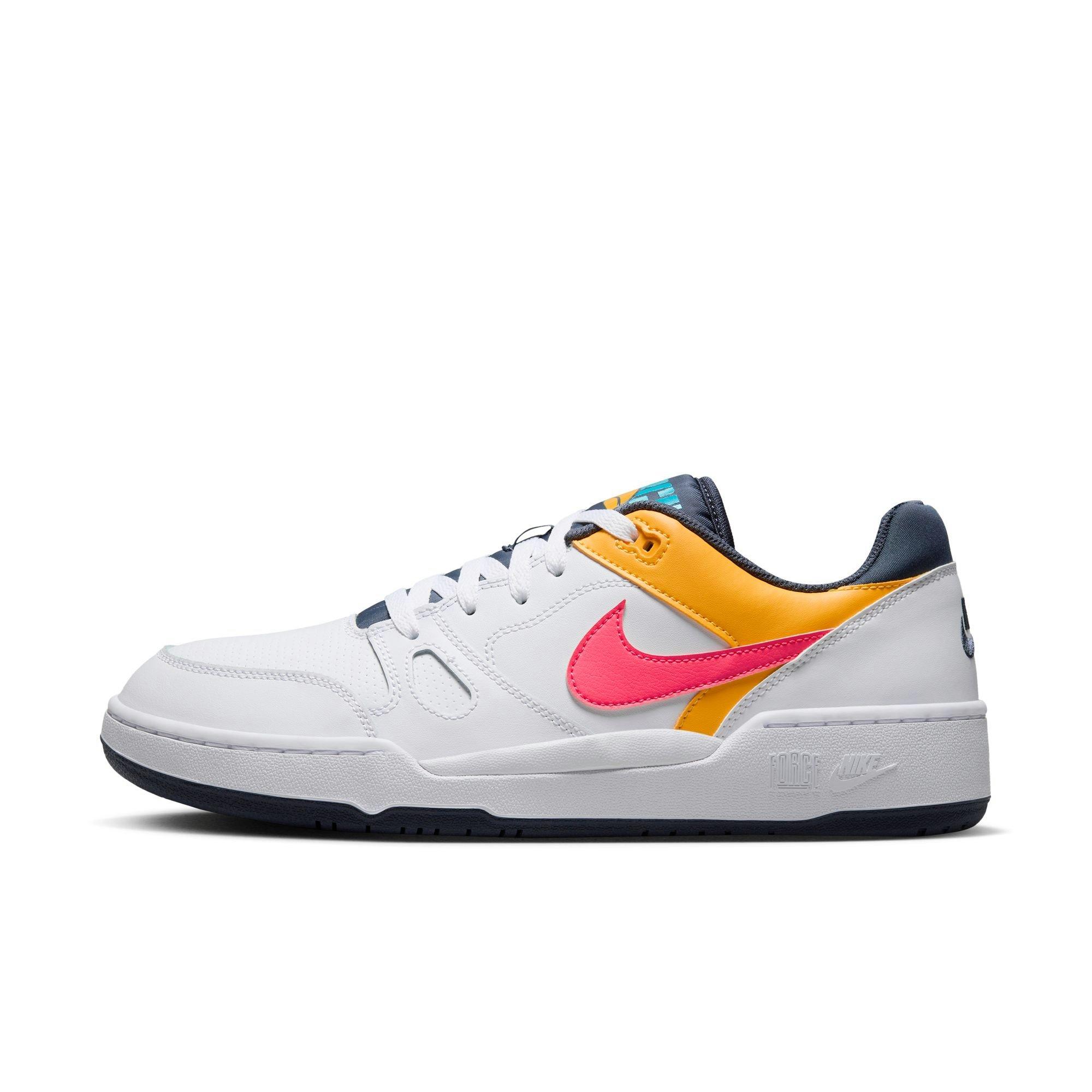 Nike Full Force Low "White/Racer Pink/Thunder Blue" Men's Shoe - MULTI-COLOR Thumbnail View 3