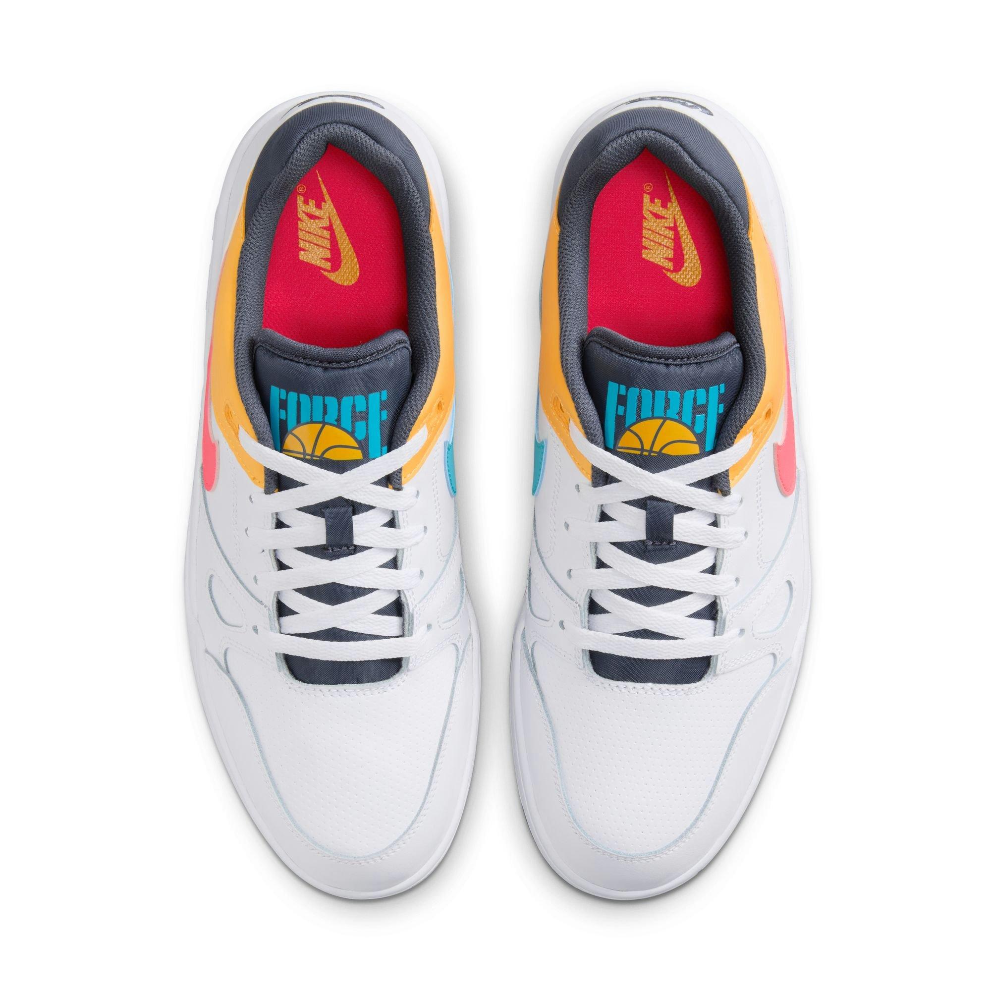 Nike Full Force Low "White/Racer Pink/Thunder Blue" Men's Shoe - MULTI-COLOR Thumbnail View 7