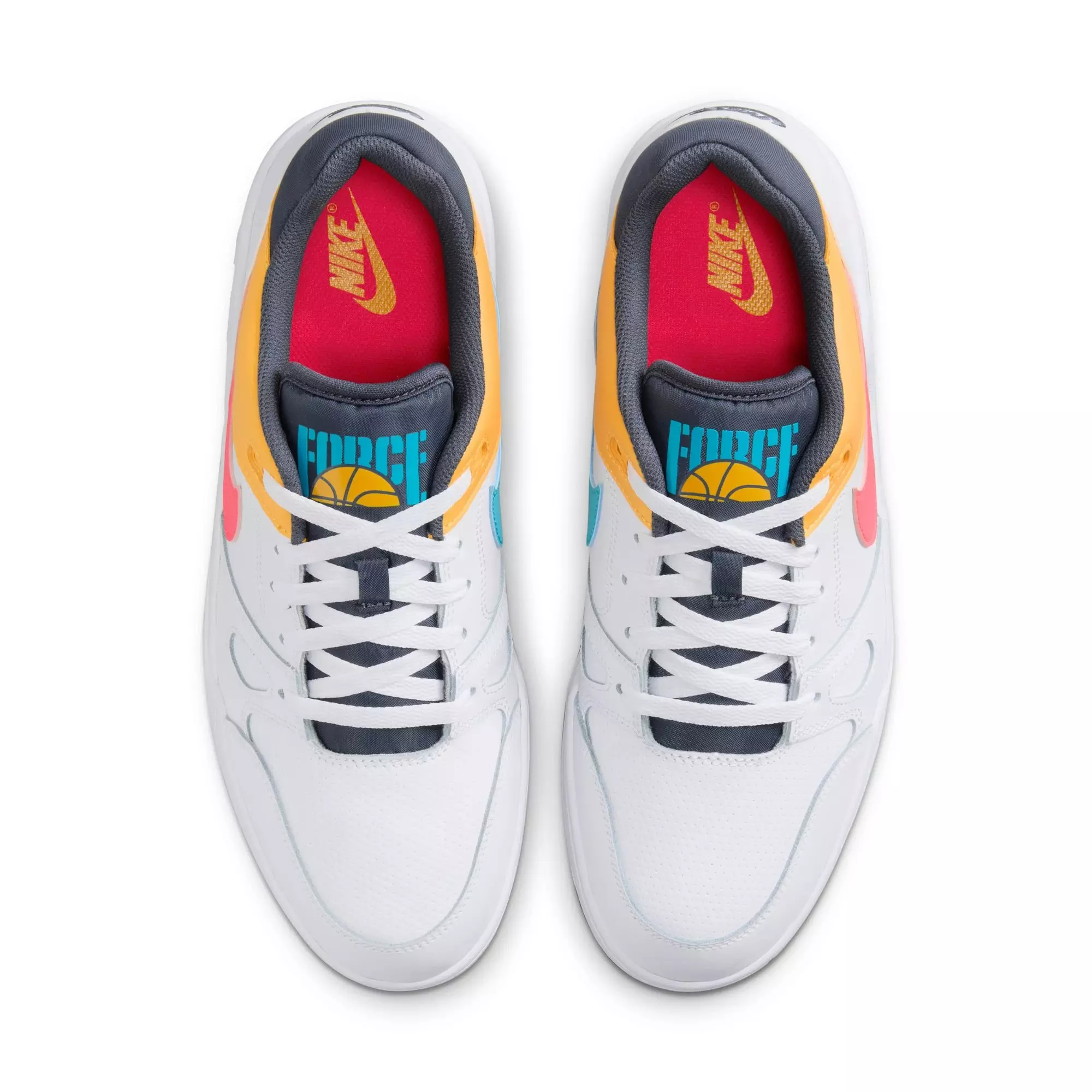Nike Full Force Low "White/Racer Pink/Thunder Blue" Men's Shoe - MULTI-COLOR