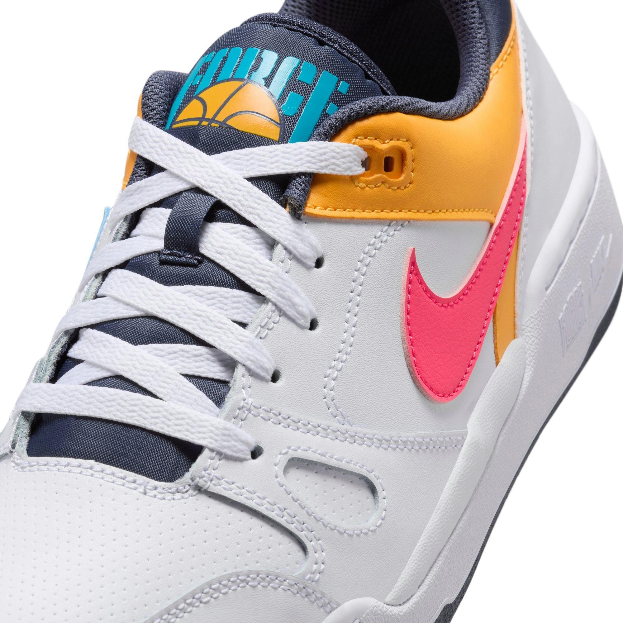 Nike Full Force Low "White/Racer Pink/Thunder Blue" Men's Shoe - MULTI-COLOR Thumbnail View 9