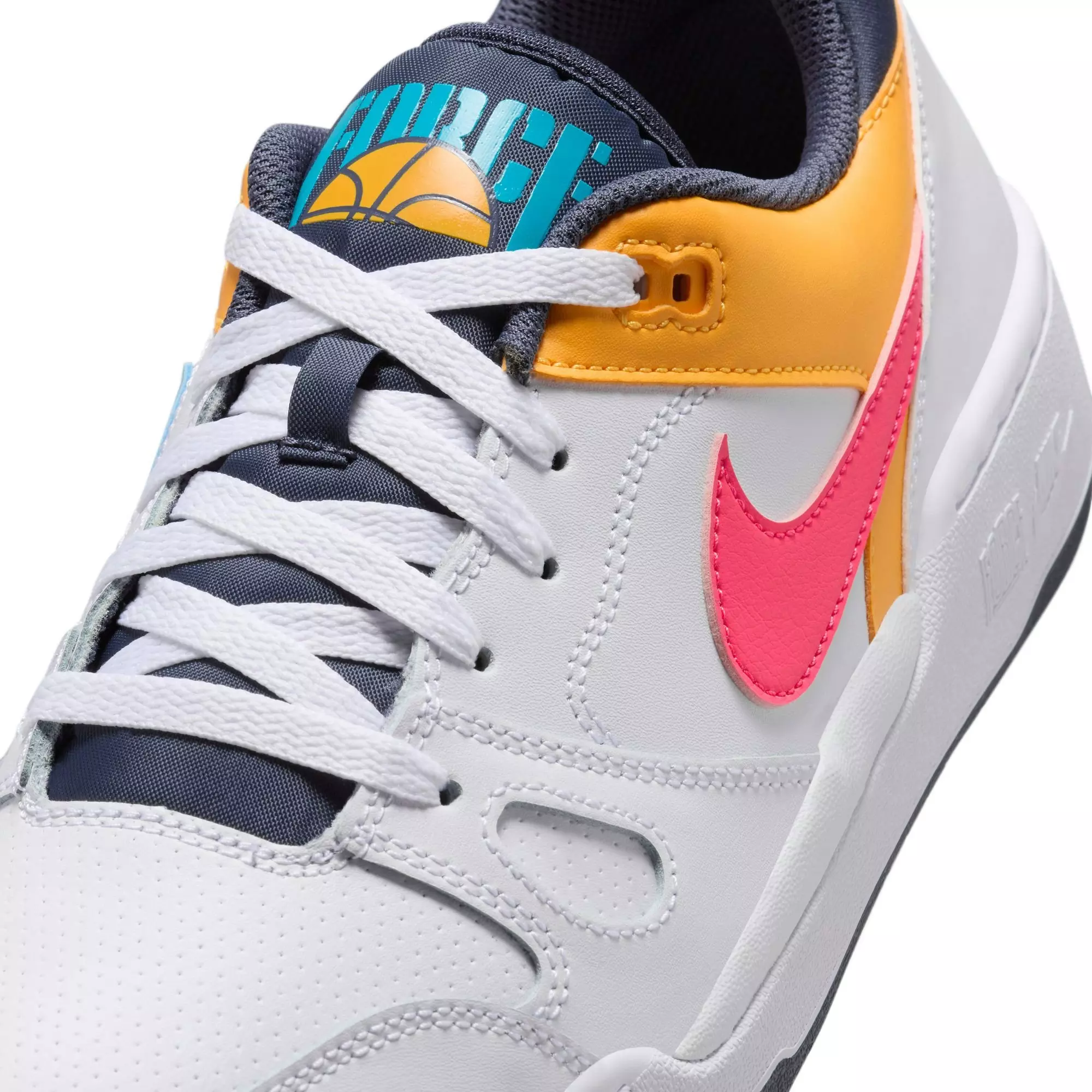 Nike Full Force Low "White/Racer Pink/Thunder Blue" Men's Shoe - MULTI-COLOR