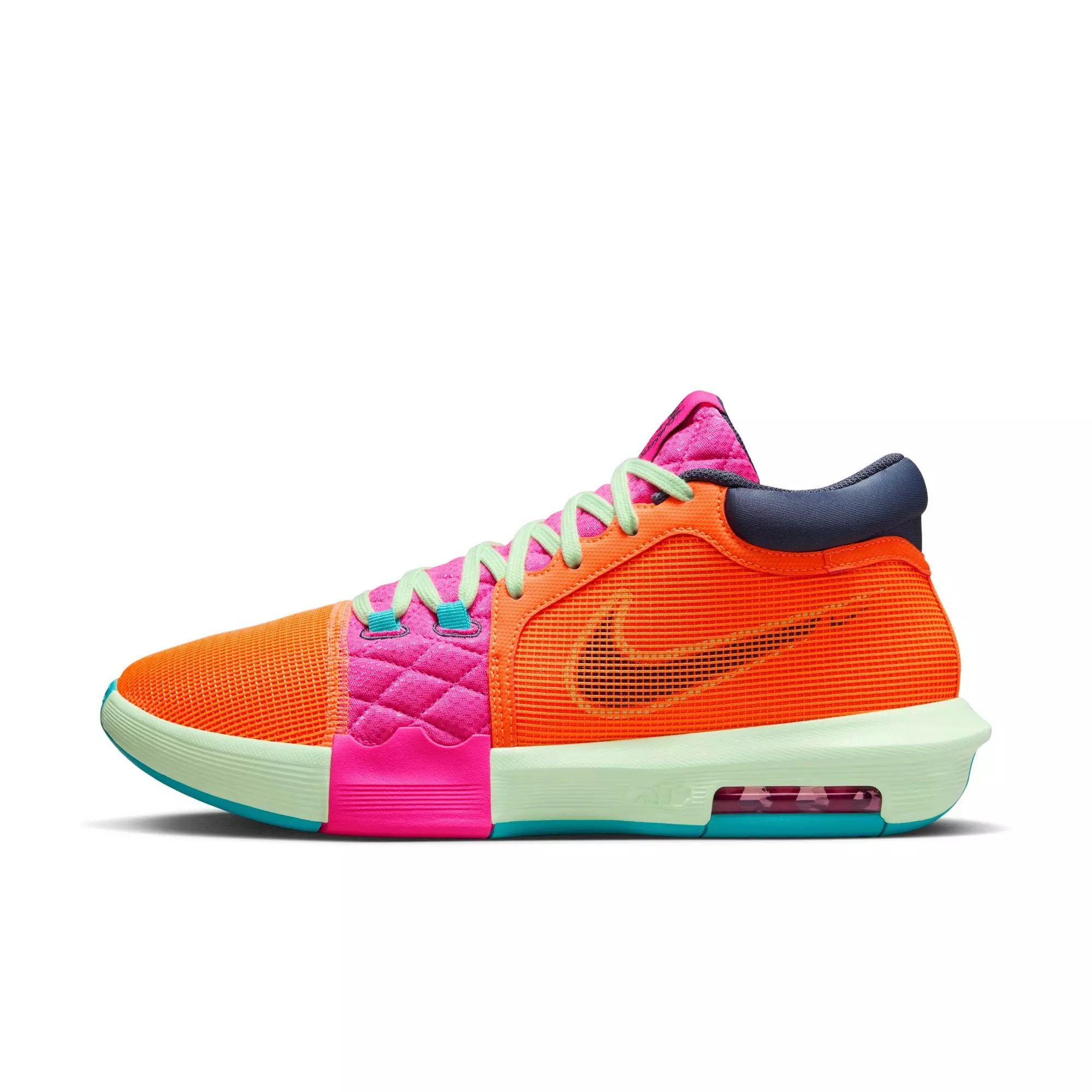 Nike LeBron Witness 8 "Total Orange/Thunder Blue/Laser Fuchsia" Men's Basketball Shoe - Total Orange/Thunder Blue/Laser Fuchsia