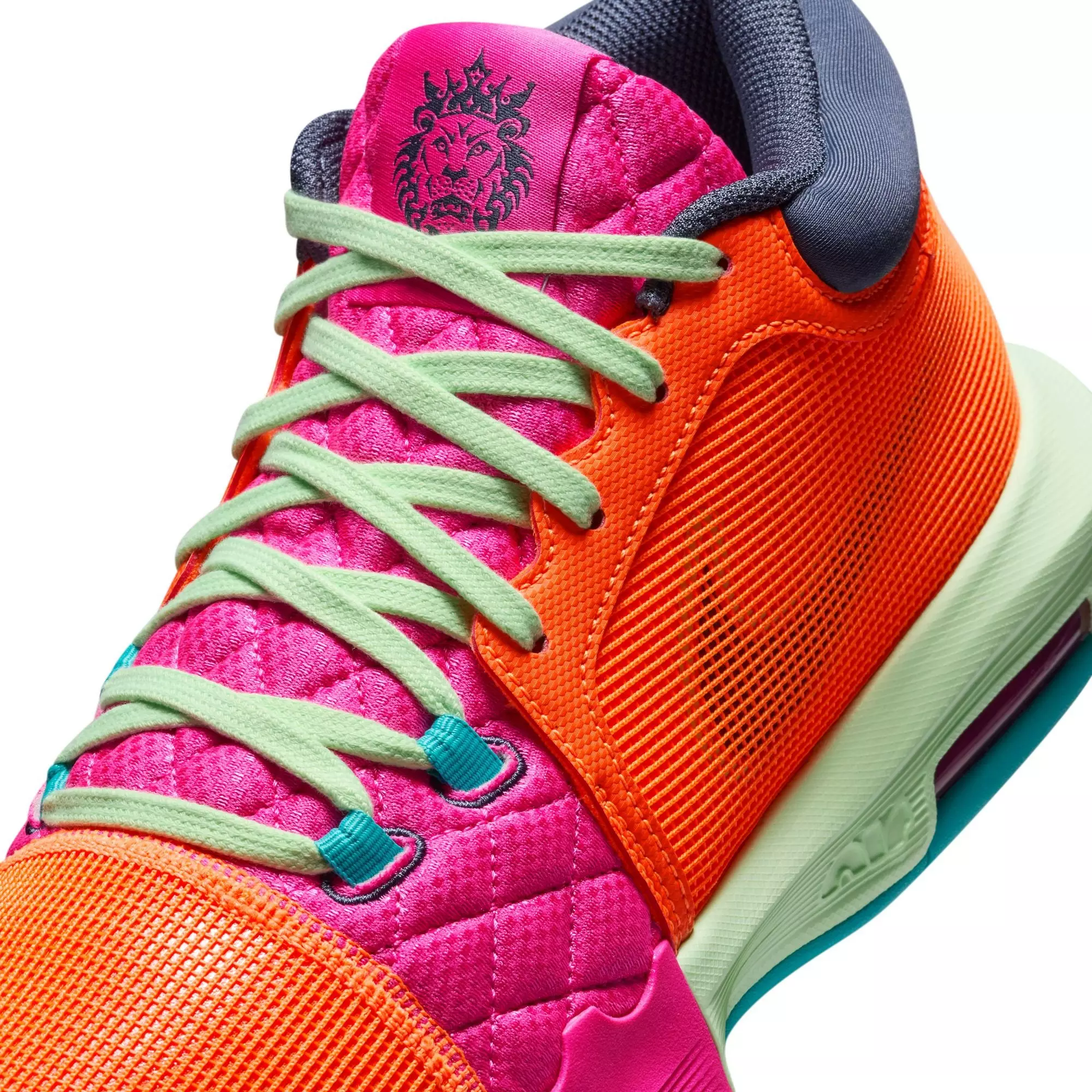Nike LeBron Witness 8 "Total Orange/Thunder Blue/Laser Fuchsia" Men's Basketball Shoe - Total Orange/Thunder Blue/Laser Fuchsia