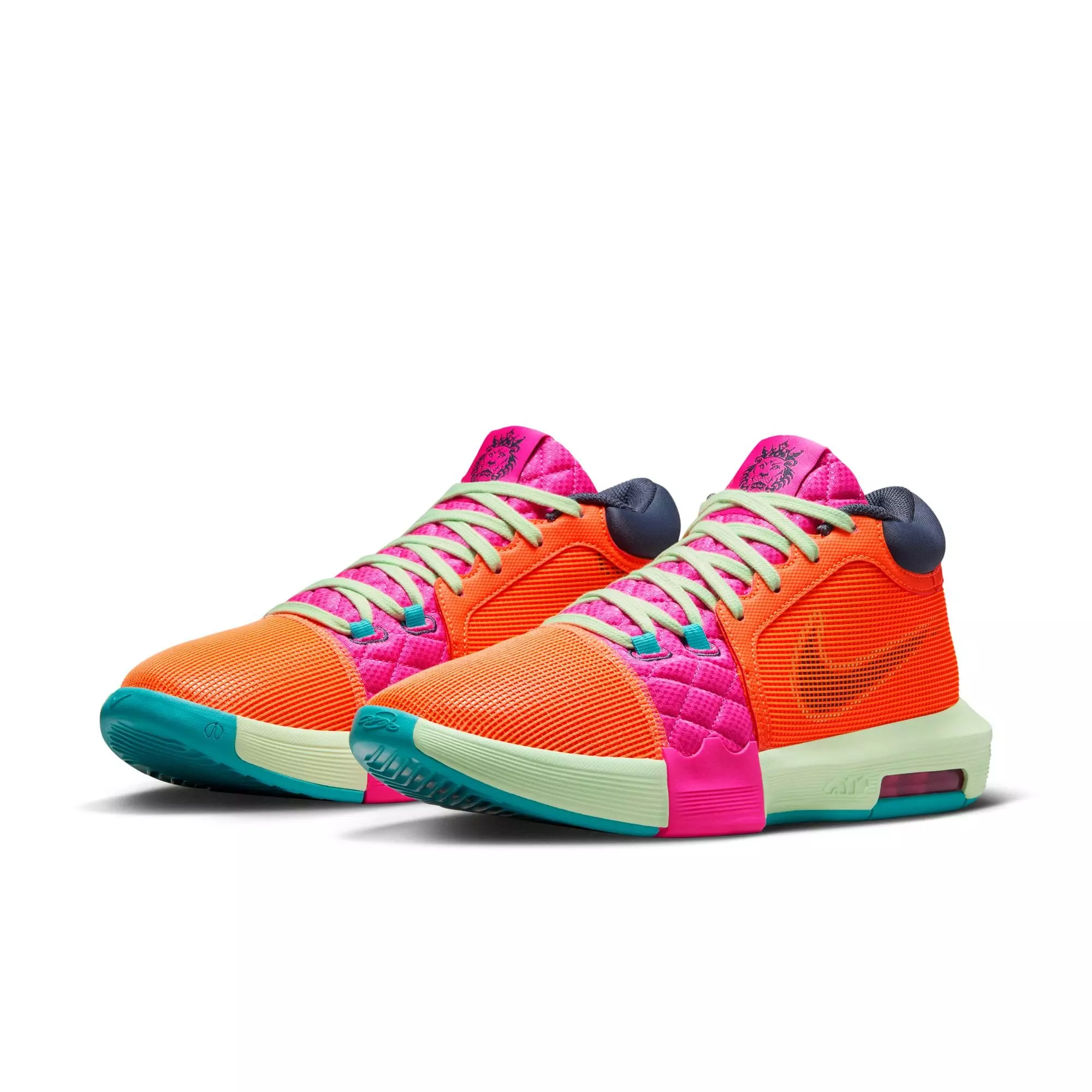 Nike LeBron Witness 8 "Total Orange/Thunder Blue/Laser Fuchsia" Men's Basketball Shoe - Total Orange/Thunder Blue/Laser Fuchsia