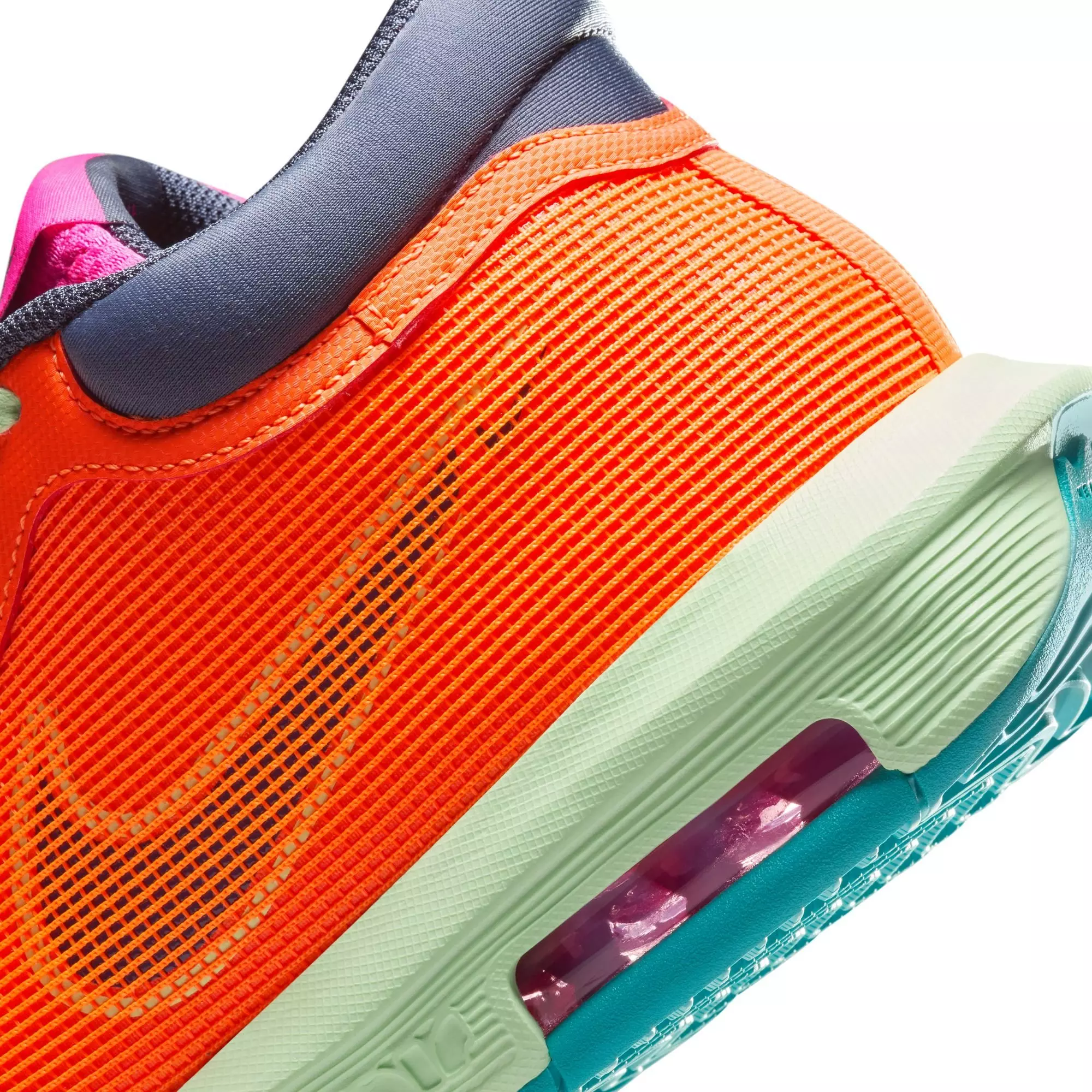 Nike LeBron Witness 8 "Total Orange/Thunder Blue/Laser Fuchsia" Men's Basketball Shoe - Total Orange/Thunder Blue/Laser Fuchsia