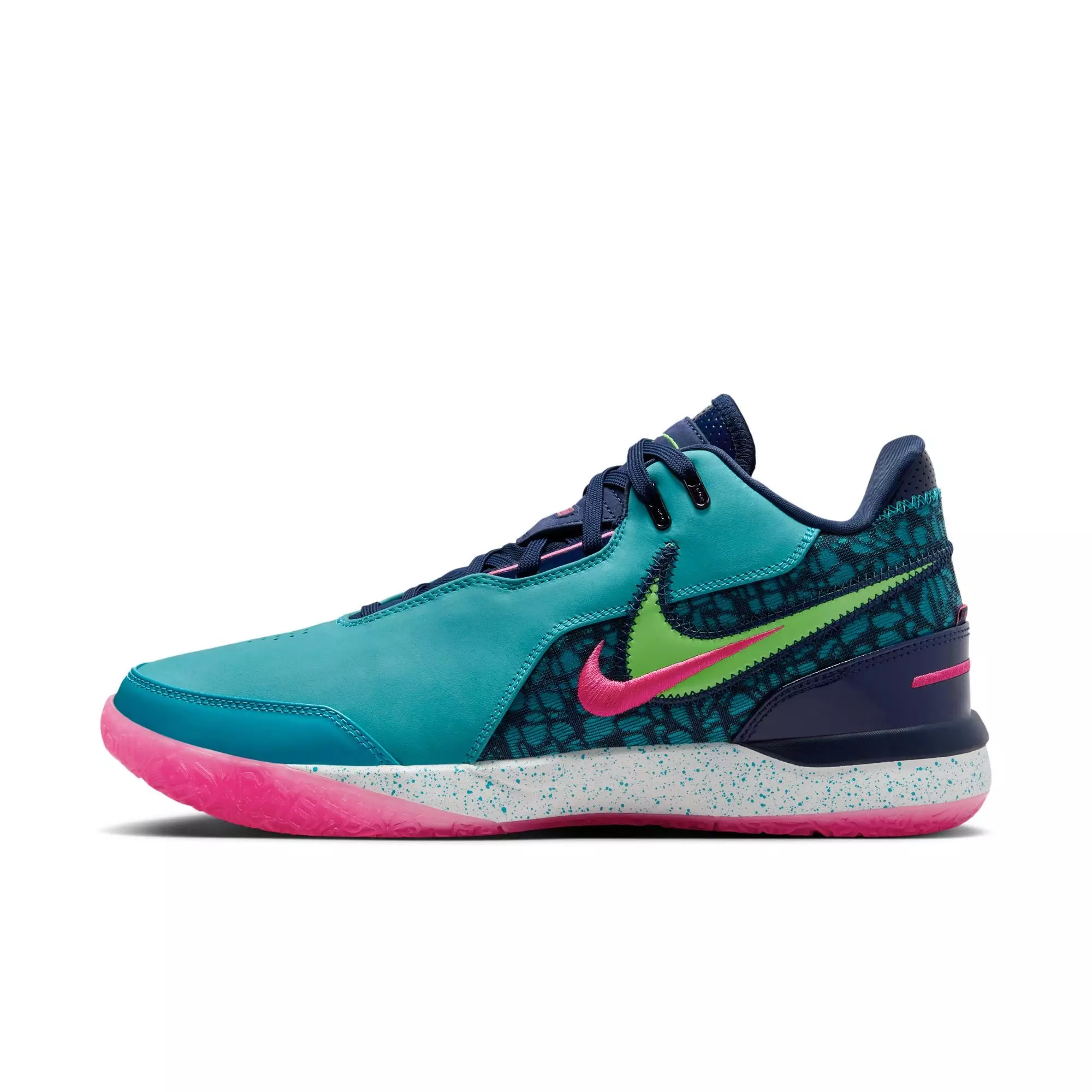 Nike LeBron NXXT Gen AMPD "Dusty Cactus/Green Strike/Midnight Navy" Men's Basketball Shoe - MULTI-COLOR