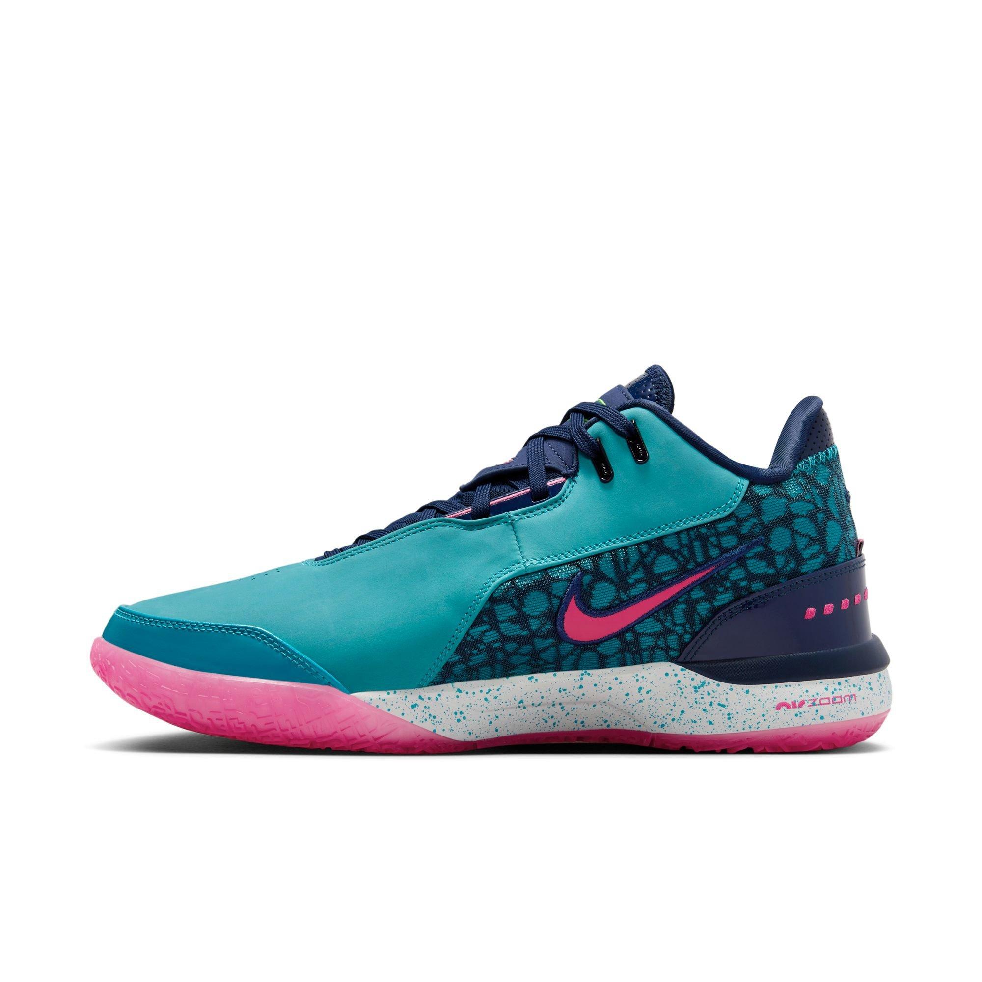 Nike LeBron NXXT Gen AMPD "Dusty Cactus/Green Strike/Midnight Navy" Men's Basketball Shoe - MULTI-COLOR Thumbnail View 4