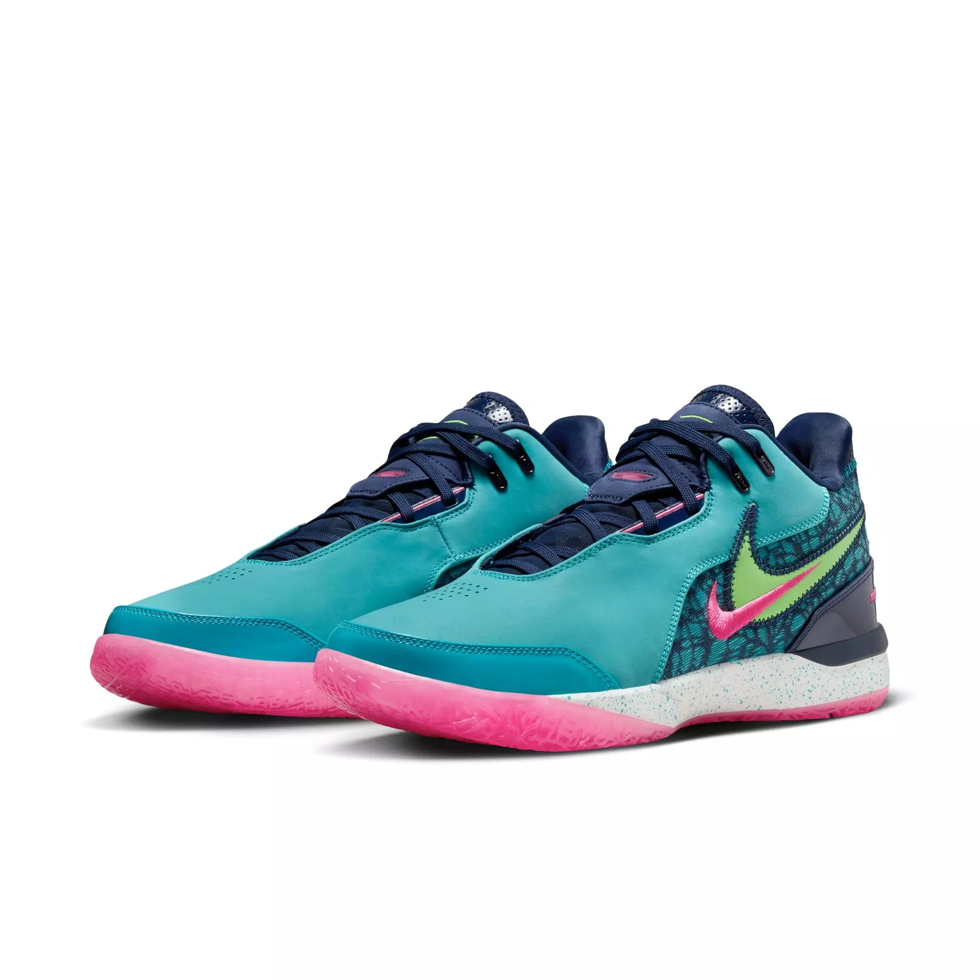 Nike LeBron NXXT Gen AMPD "Dusty Cactus/Green Strike/Midnight Navy" Men's Basketball Shoe - MULTI-COLOR