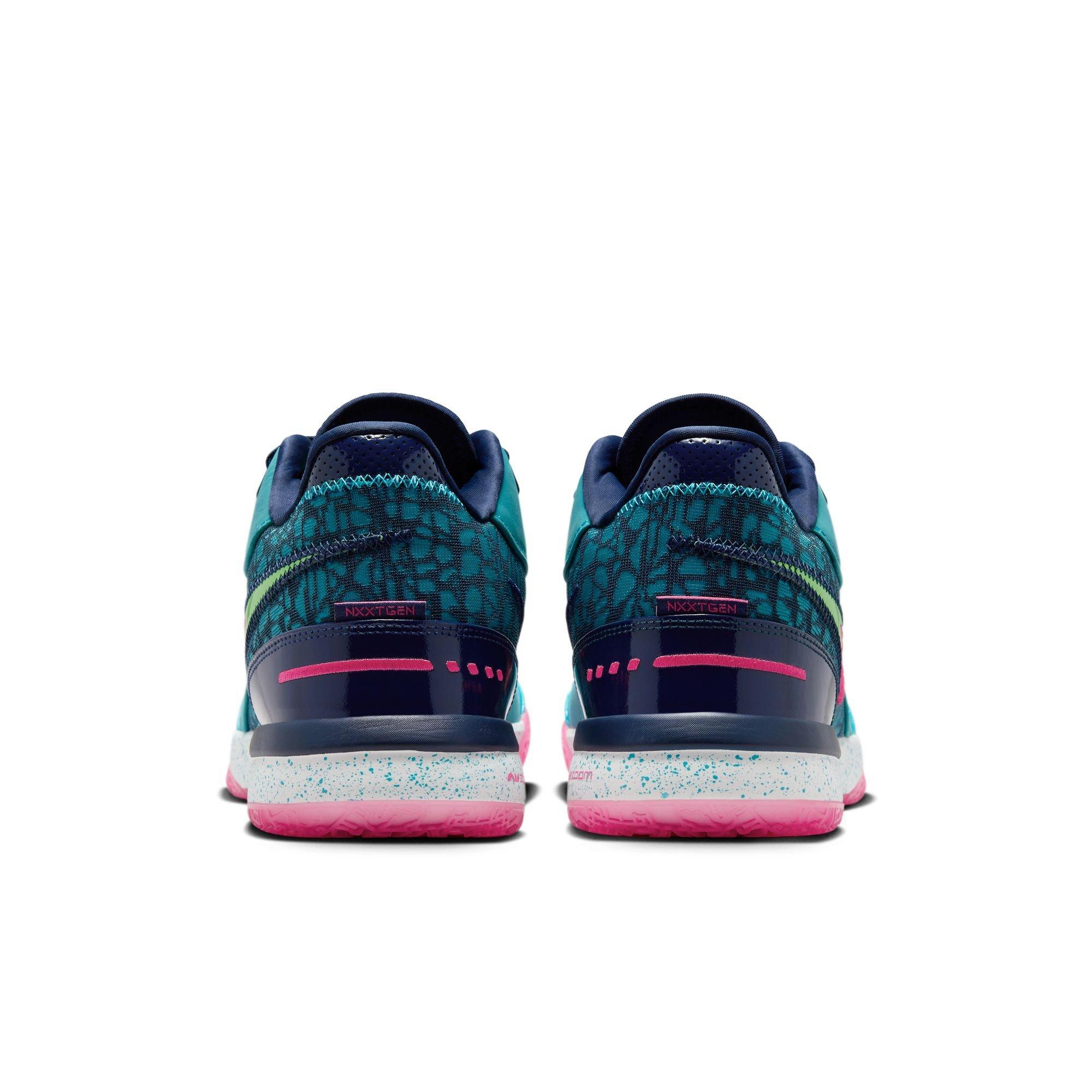 Nike LeBron NXXT Gen AMPD "Dusty Cactus/Green Strike/Midnight Navy" Men's Basketball Shoe - MULTI-COLOR Thumbnail View 6