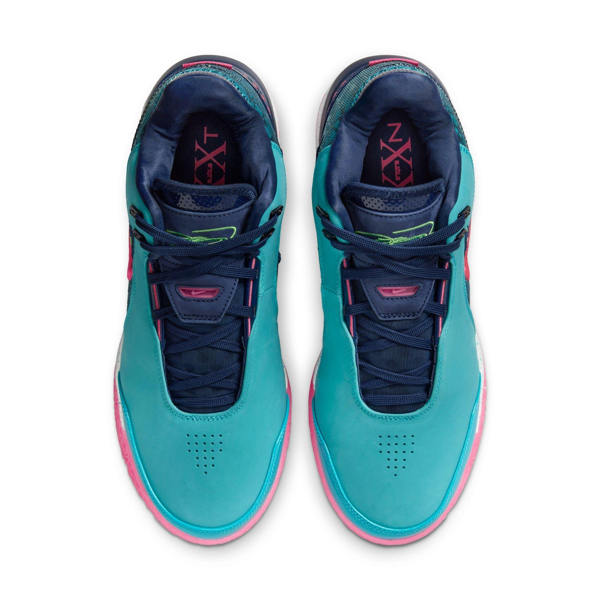 Nike LeBron NXXT Gen AMPD "Dusty Cactus/Green Strike/Midnight Navy" Men's Basketball Shoe - MULTI-COLOR Thumbnail View 7
