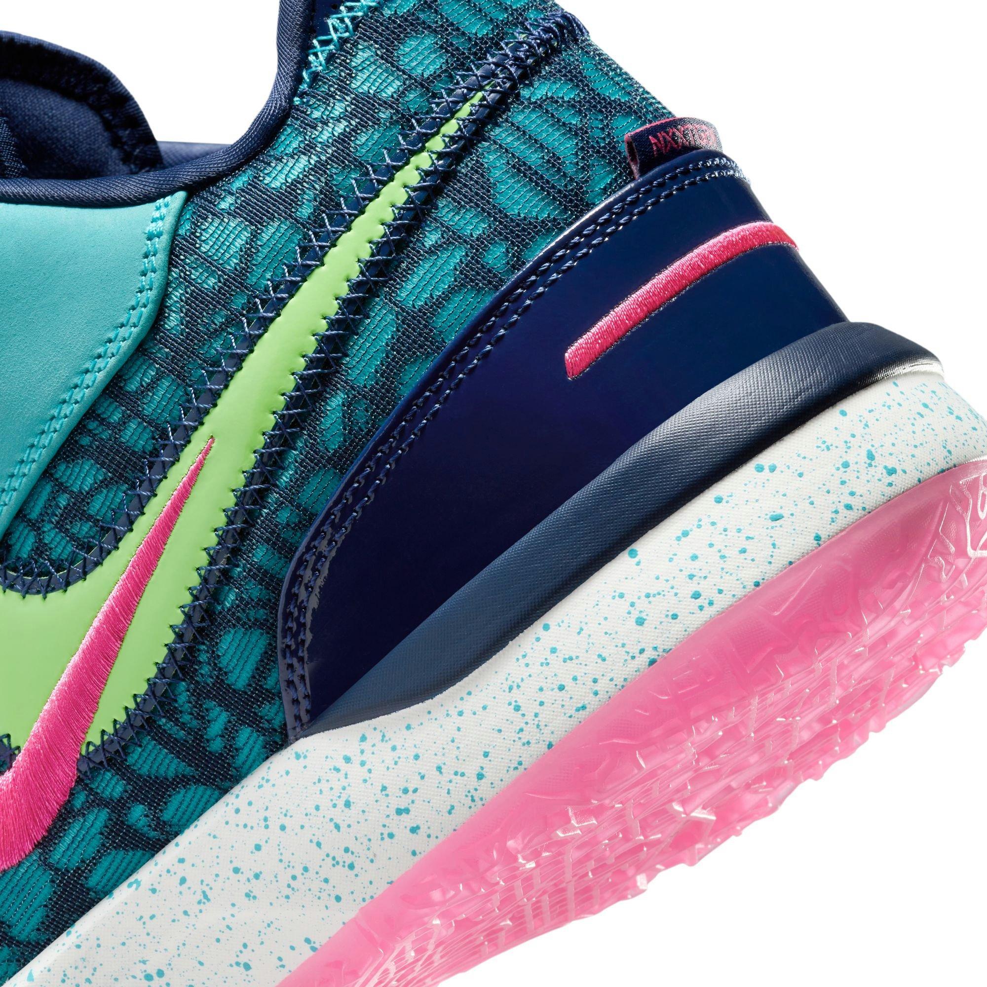 Nike LeBron NXXT Gen AMPD "Dusty Cactus/Green Strike/Midnight Navy" Men's Basketball Shoe - MULTI-COLOR Thumbnail View 10