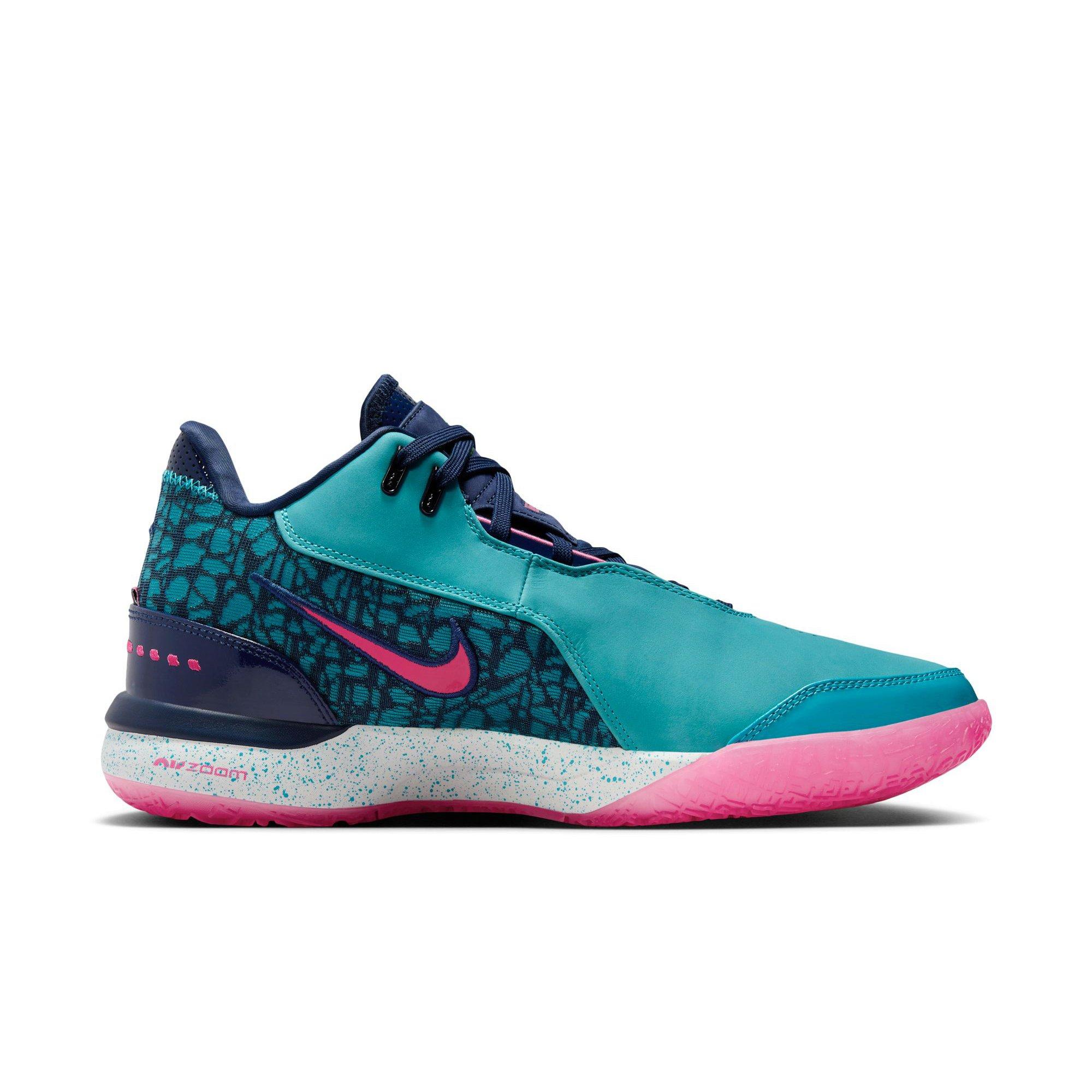 Nike LeBron NXXT Gen AMPD "Dusty Cactus/Green Strike/Midnight Navy" Men's Basketball Shoe - MULTI-COLOR Thumbnail View 2