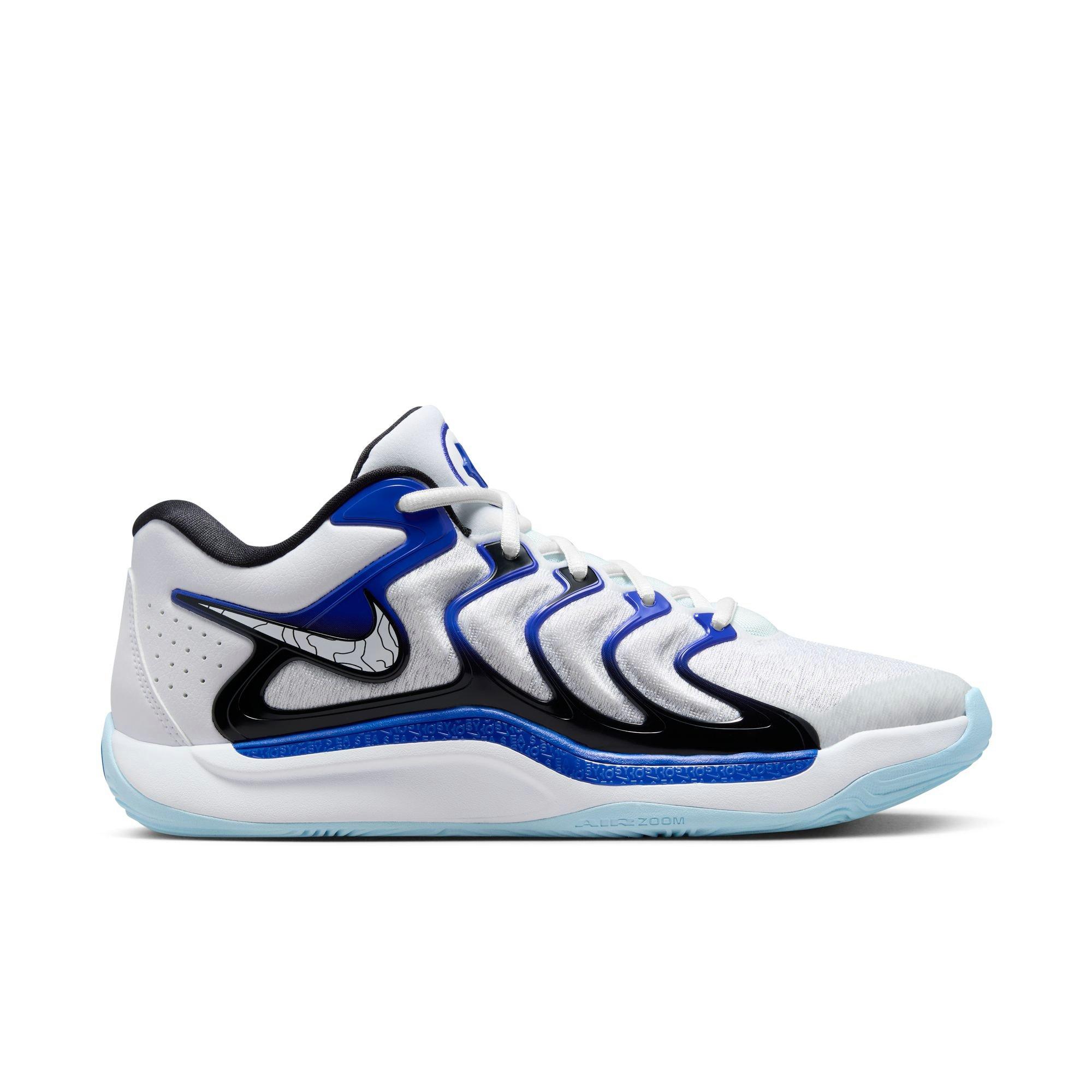 Nike KD17 "Glacial Rift" Men's Basketball Shoe - WHITE/BLACK/GAME ROYAL Thumbnail View 1
