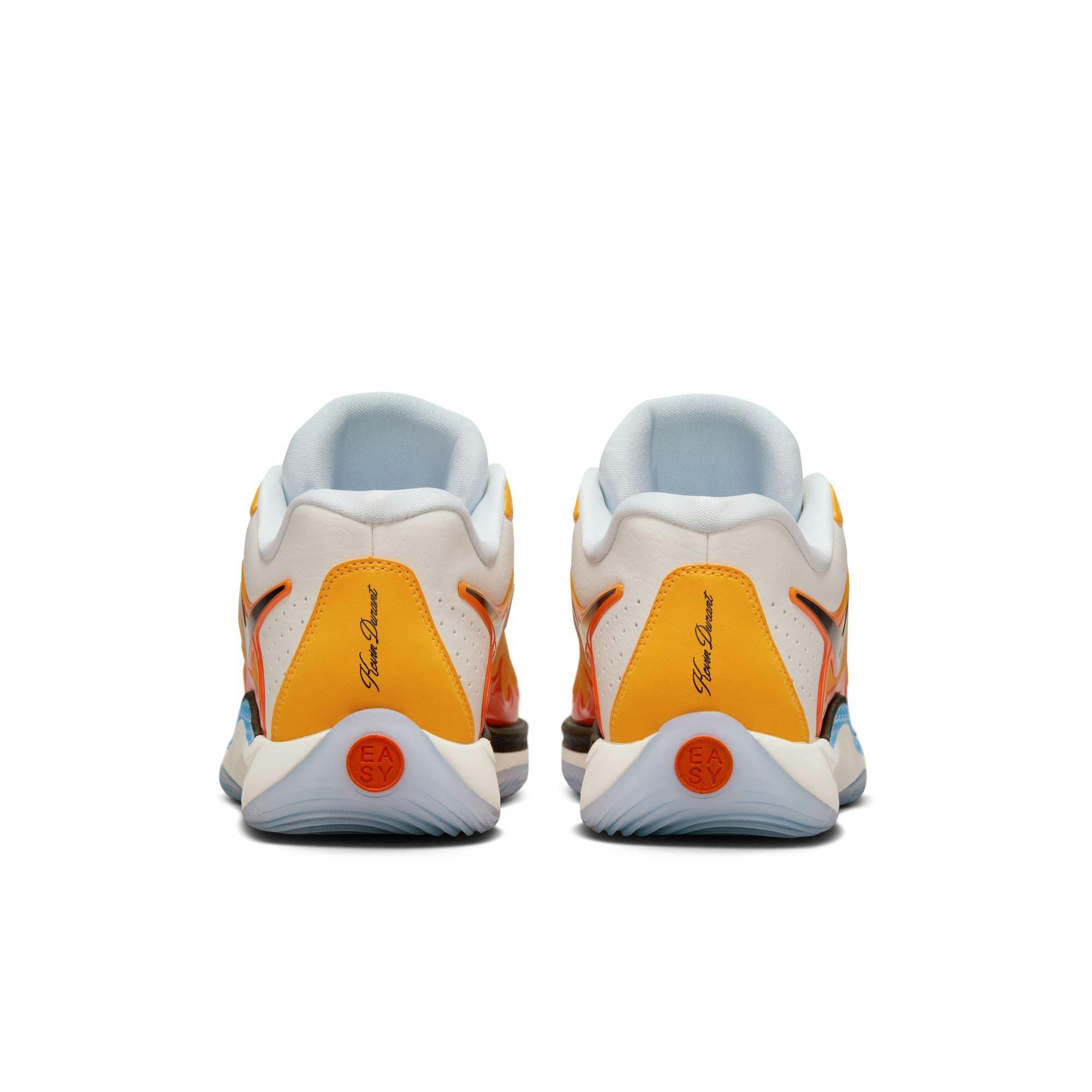 Nike KD17 "Sunrise" Men's Basketball Shoe - UNIVERSITY GOLD/BLACK/SAFETY ORANGE Thumbnail View 10