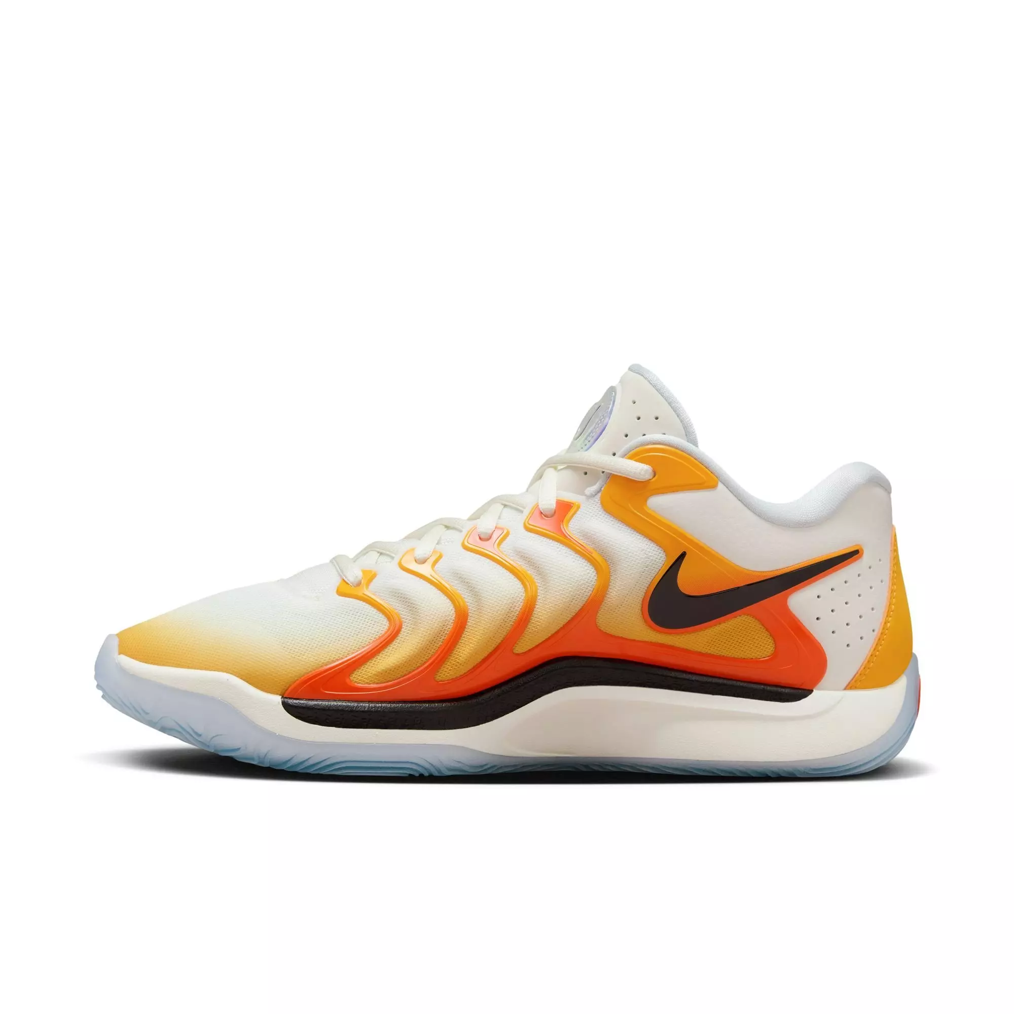 Nike KD17 "Sunrise" Men's Basketball Shoe - UNIVERSITY GOLD/BLACK/SAFETY ORANGE