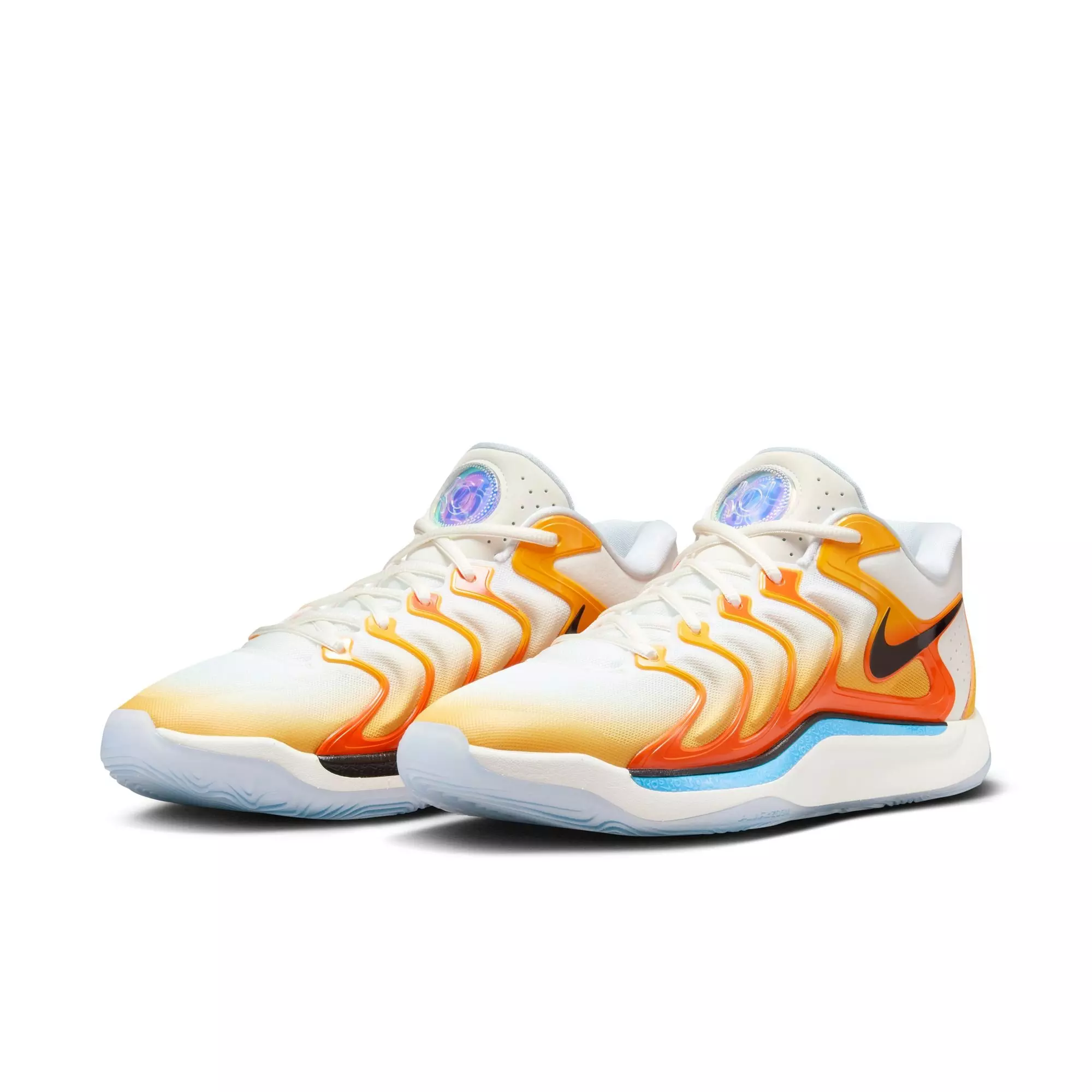 Nike KD17 "Sunrise" Men's Basketball Shoe - UNIVERSITY GOLD/BLACK/SAFETY ORANGE