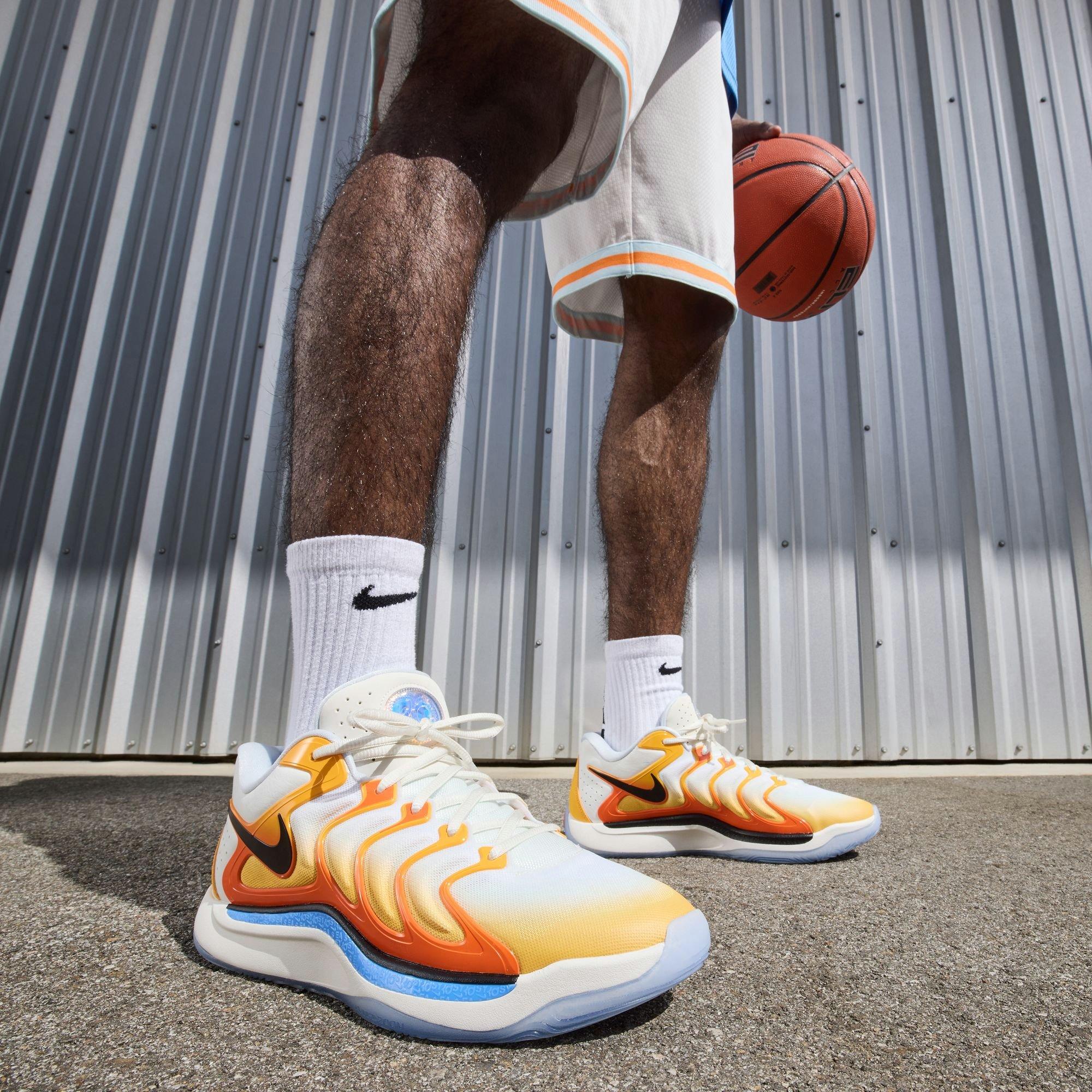 Orange basketball shoes best sale