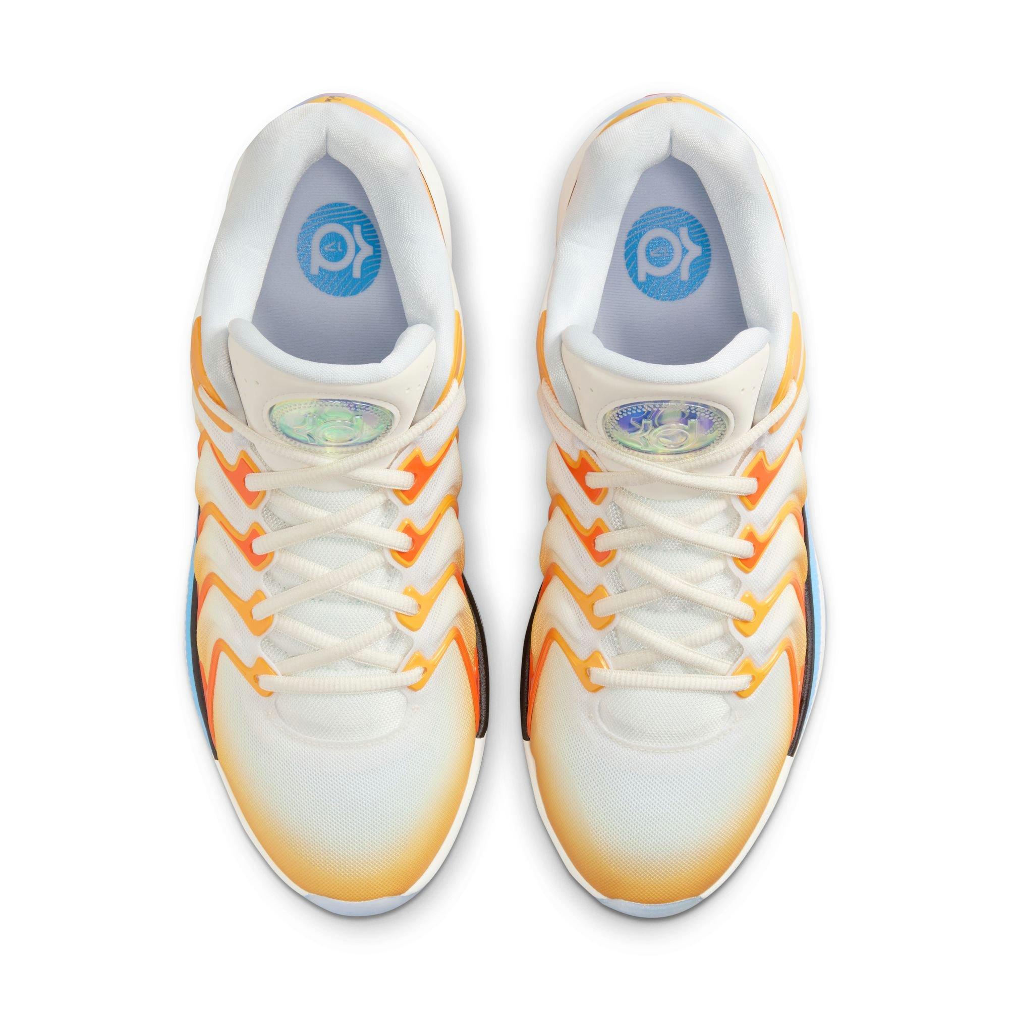 Nike KD17 "Sunrise" Men's Basketball Shoe - UNIVERSITY GOLD/BLACK/SAFETY ORANGE Thumbnail View 11