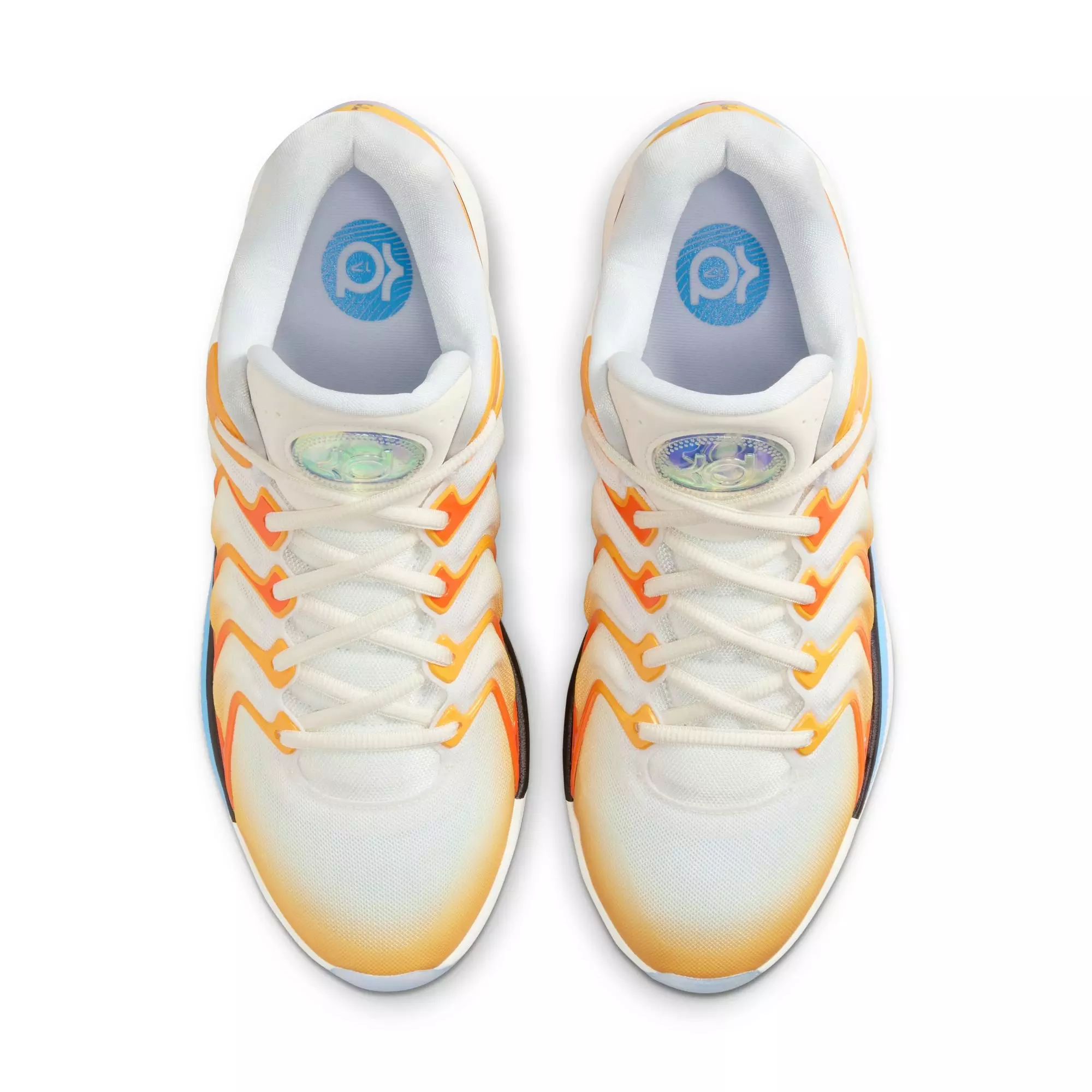 Nike KD17 "Sunrise" Men's Basketball Shoe - UNIVERSITY GOLD/BLACK/SAFETY ORANGE