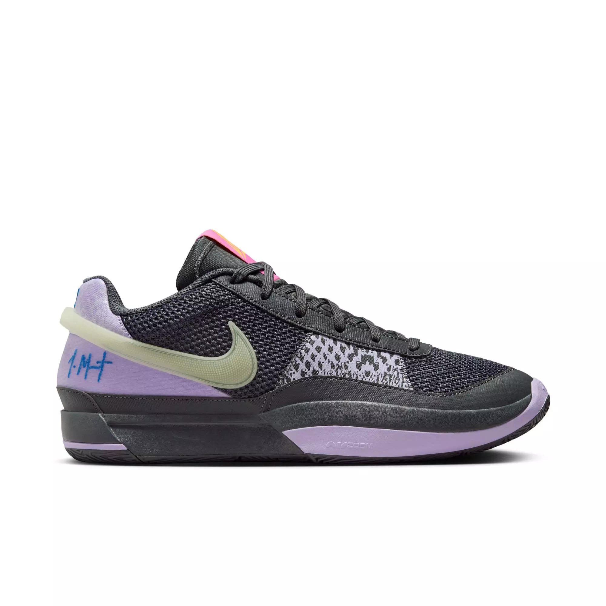 Nike Ja 1 "Night" Men's Basketball Shoe - IRON GREY/LILAC BLOOM/PHOTO BLUE