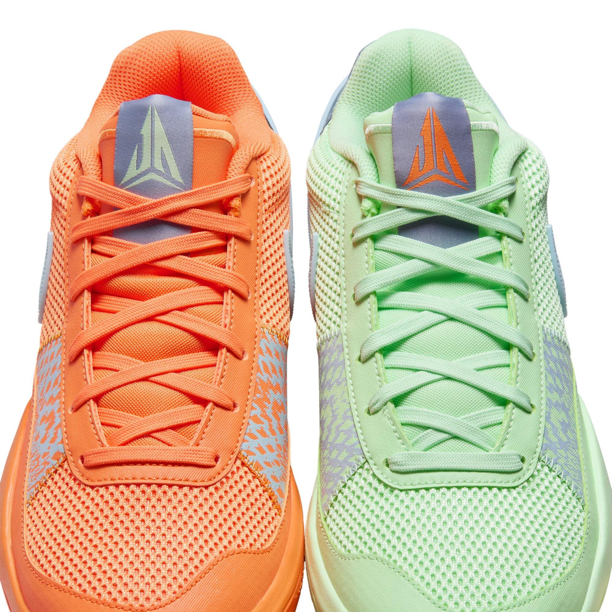 Nike Ja 1 "Bright Mandarin" Men's Basketball Shoe - BRIGHT MANDARIN/WHITE/VAPOR GREEN Thumbnail View 6