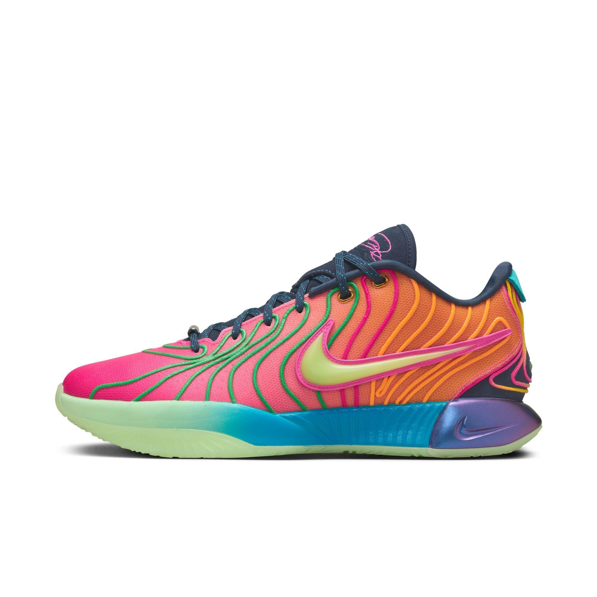 Nike LeBron XXI "Optimism" Men's Basketball Shoe - PHOTO BLUE/LASER FUCHSIA/VAPOR GREEN Thumbnail View 11