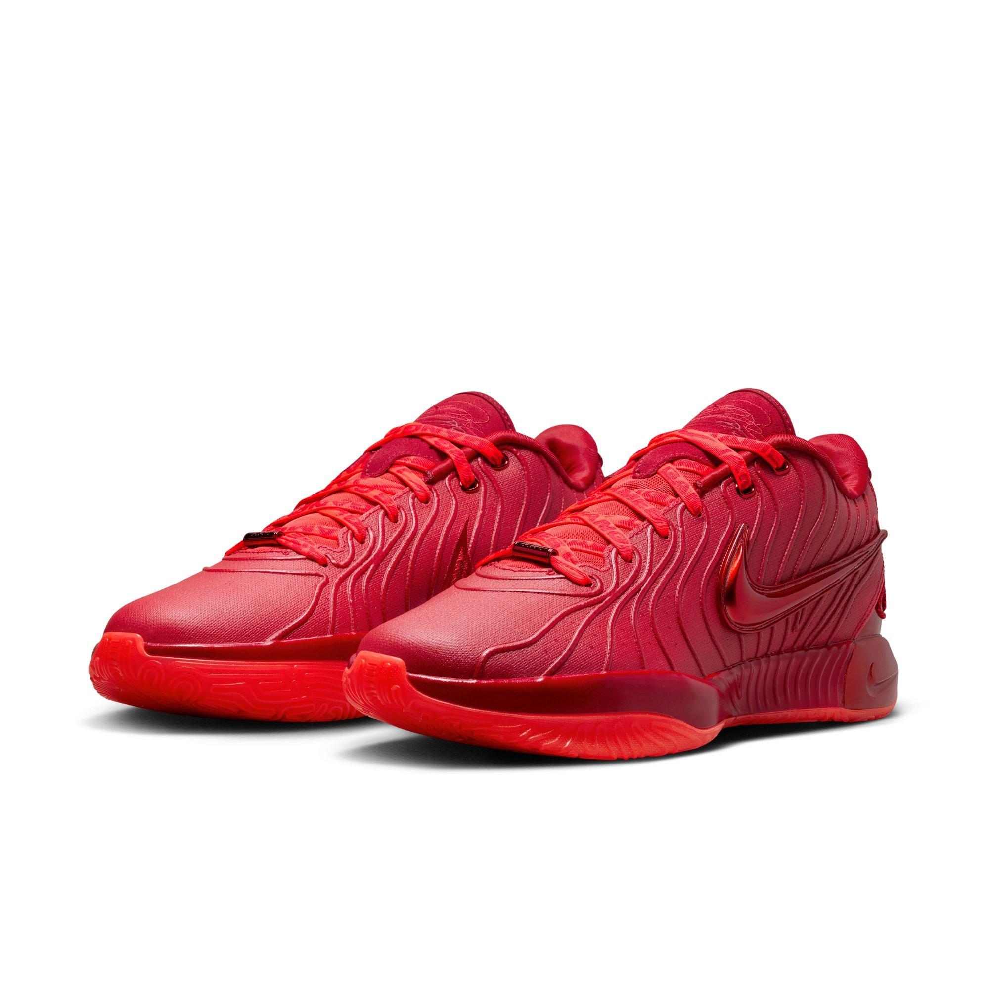 Nike LeBron XXI "James Gang" Men's Basketball Shoe - BRIGHT CRIMSON/GYM RED Thumbnail View 3